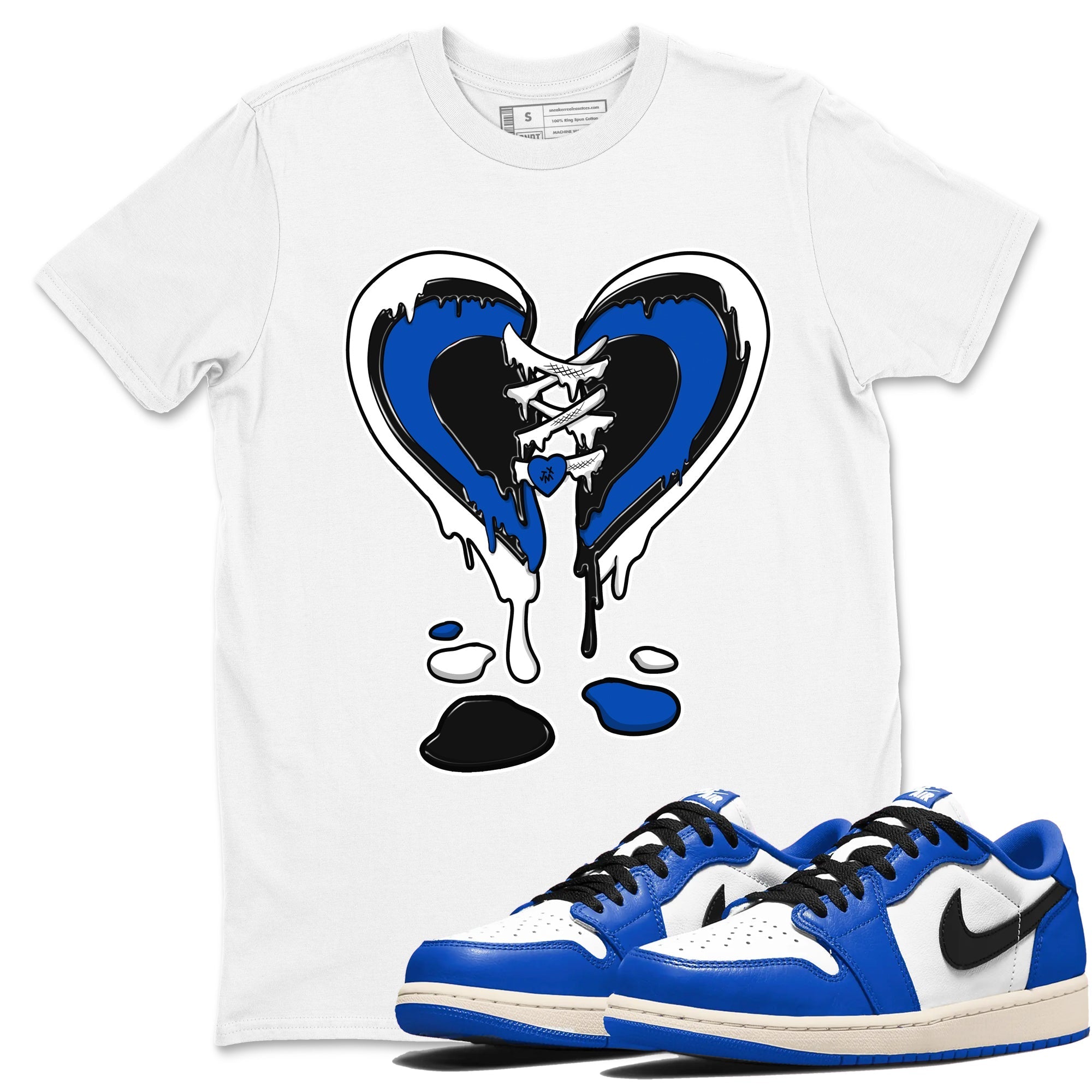 Melting Heart snkmatch Tees - Air Jordan 1 Game Royal
