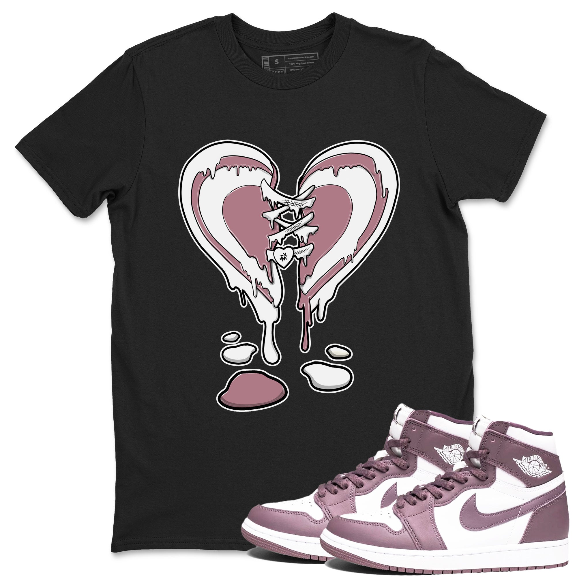 Melting Heart snkmatch Tee - Air Jordan 1 Mauve
