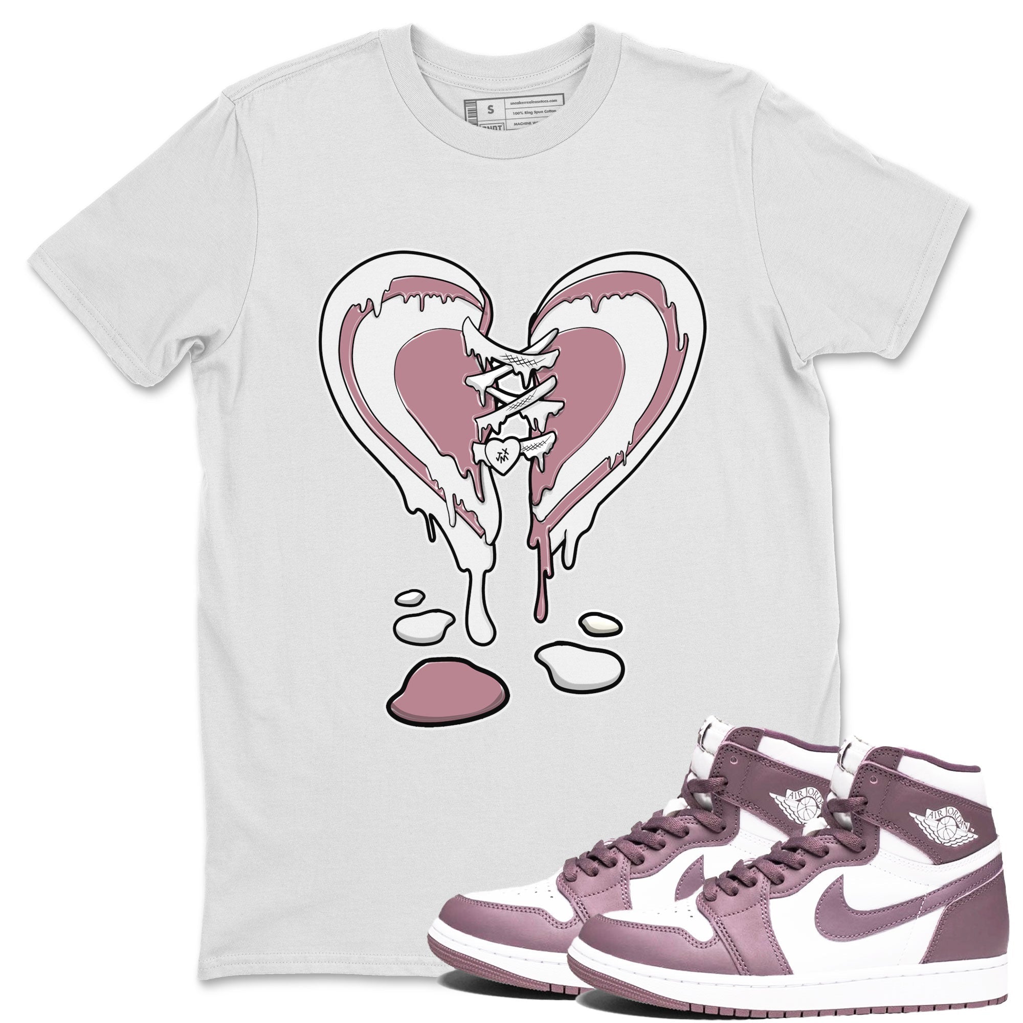 Melting Heart snkmatch Tee - Air Jordan 1 Mauve