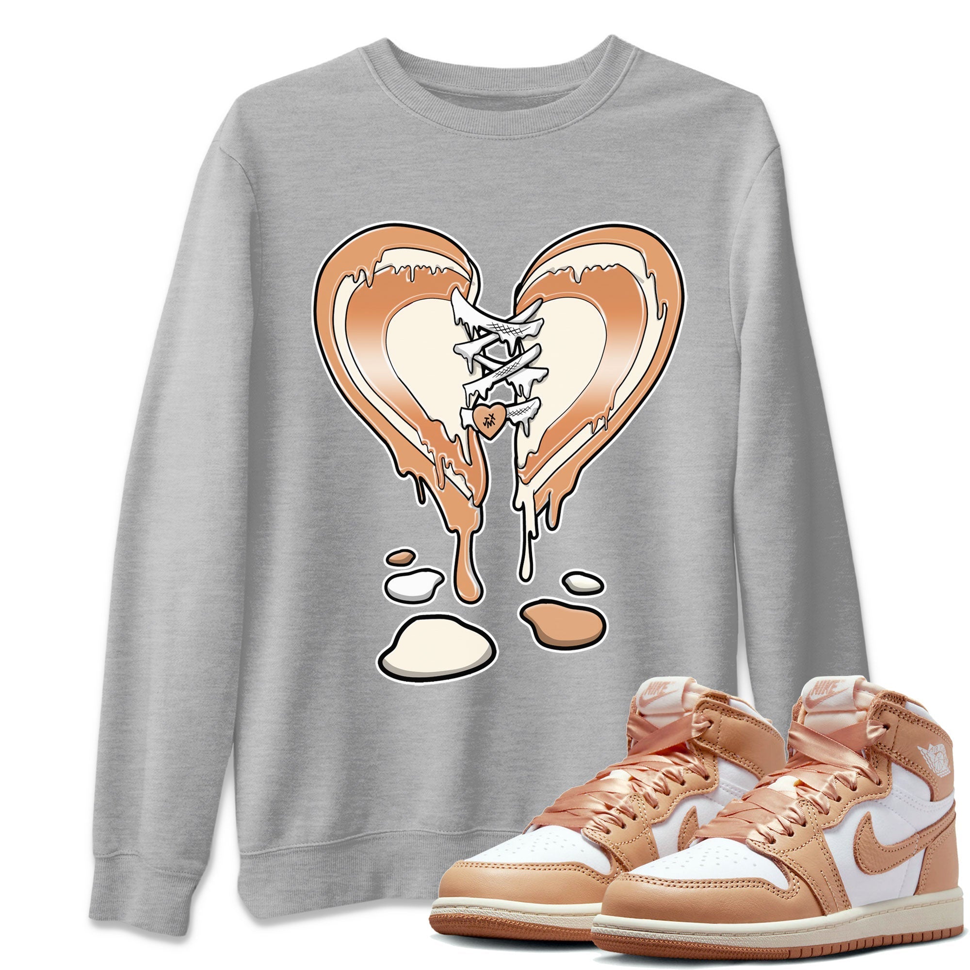 Melting Heart snkmatch Tee - Air Jordan 1 Praline