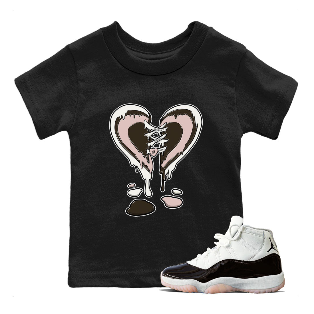 Melting Heart snkmatch Tee Kids - Air Jordan 11 Neapolitan