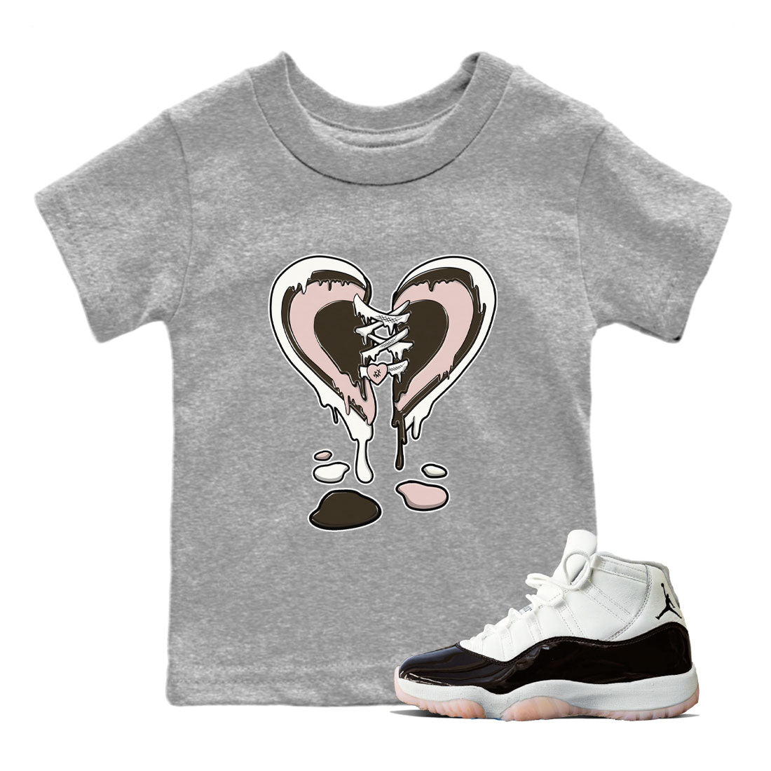 Melting Heart snkmatch Tee Kids - Air Jordan 11 Neapolitan