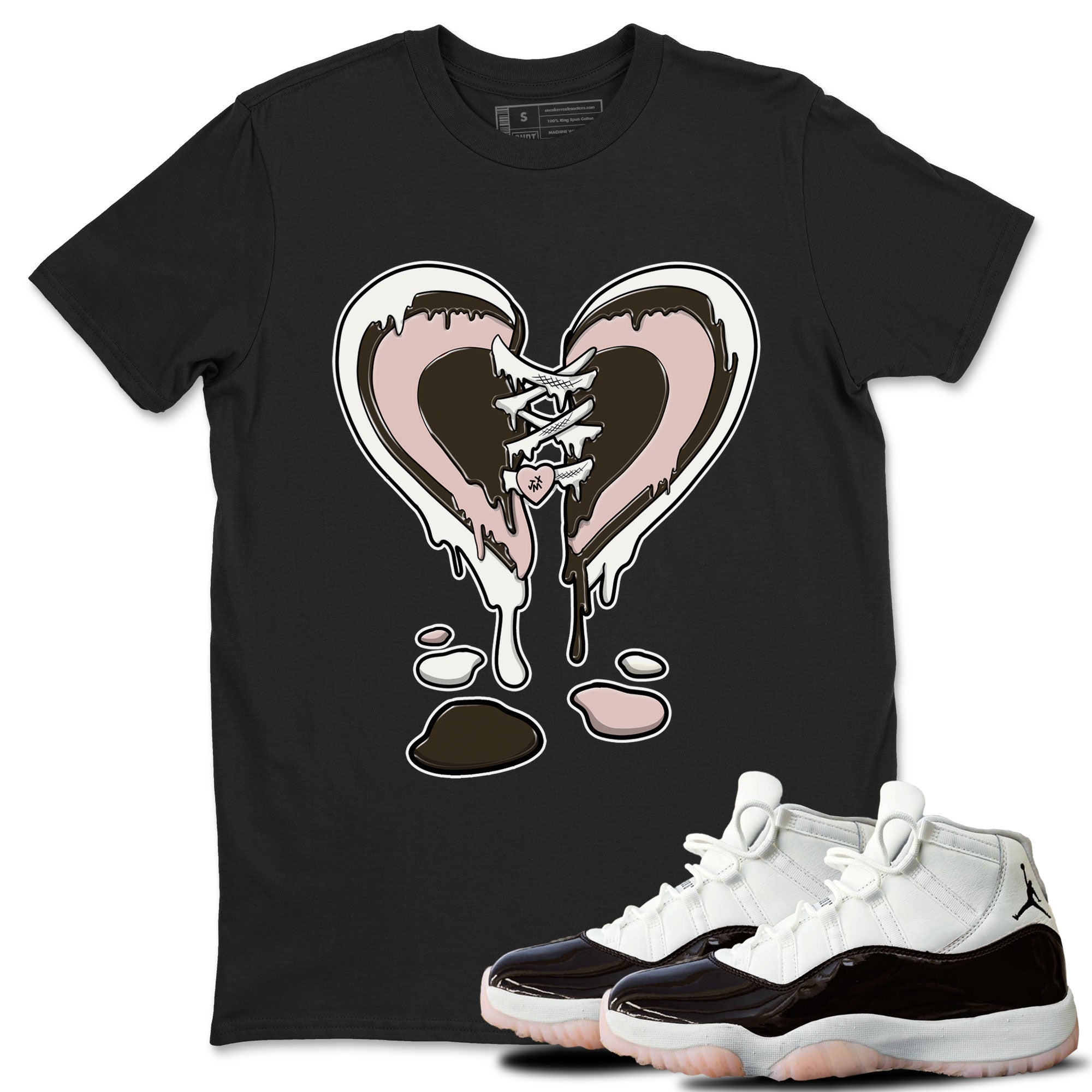 Melting Heart snkmatch Tee - Air Jordan 11 Neapolitan