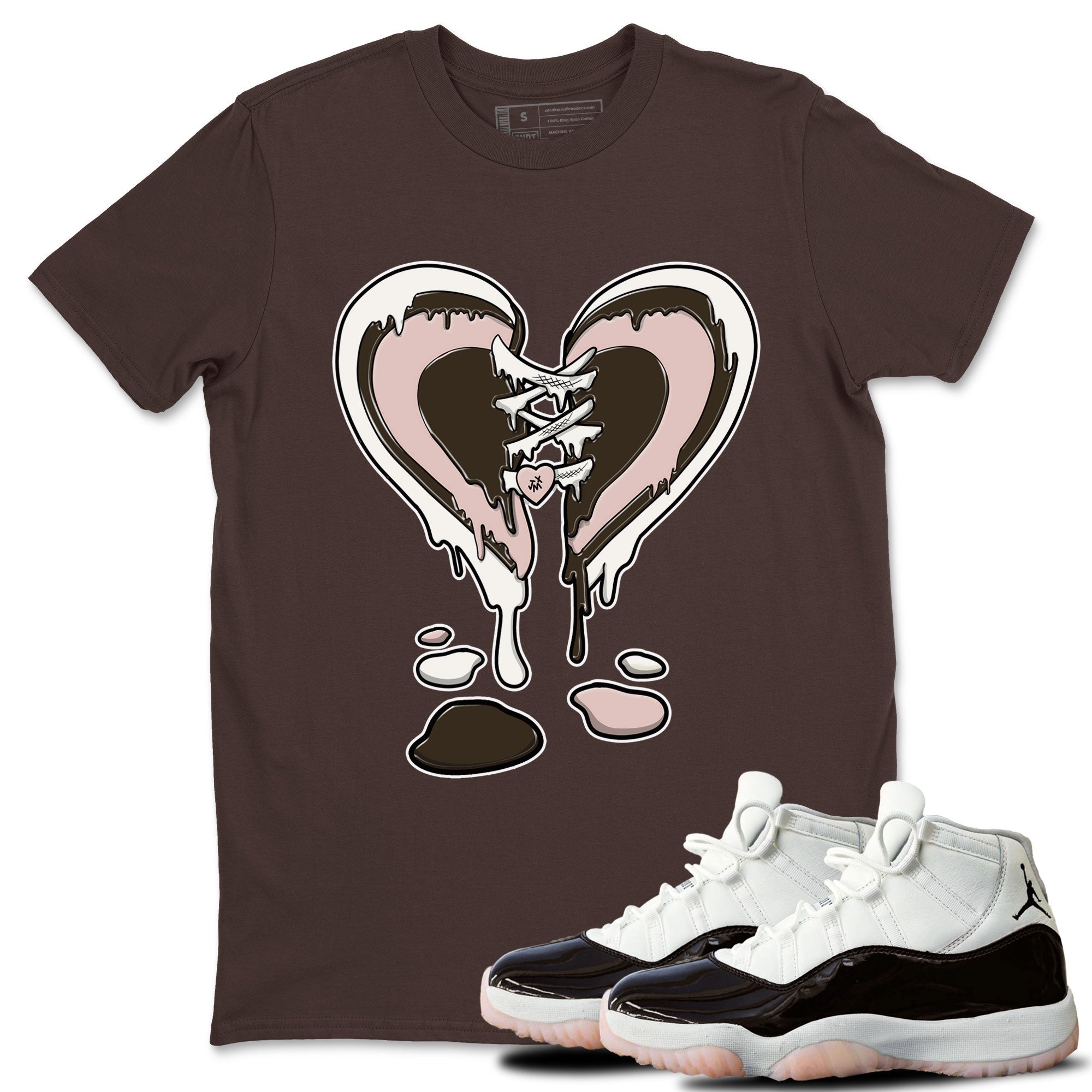 Melting Heart snkmatch Tee - Air Jordan 11 Neapolitan