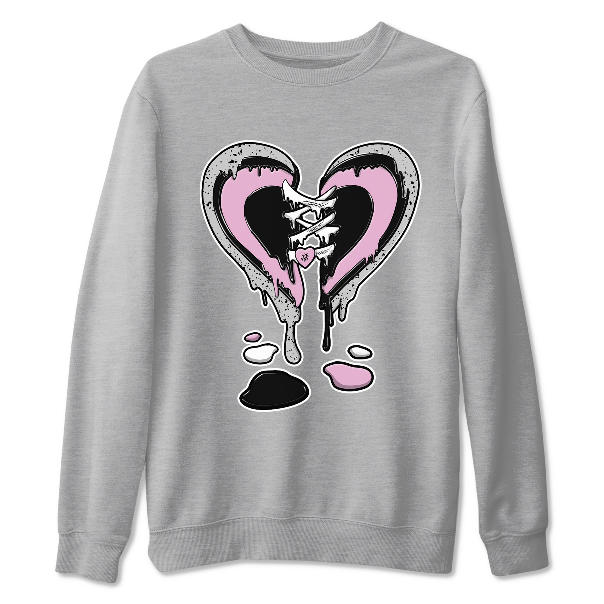 Melting Heart snkmatch Tees - Air Jordan 4 Orchid