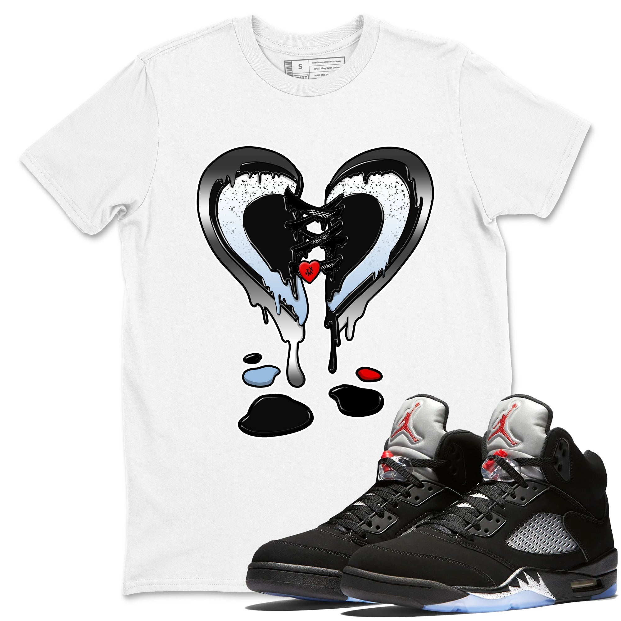Melting Heart snkmatch Tees - Air Jordan 5 Reimagined