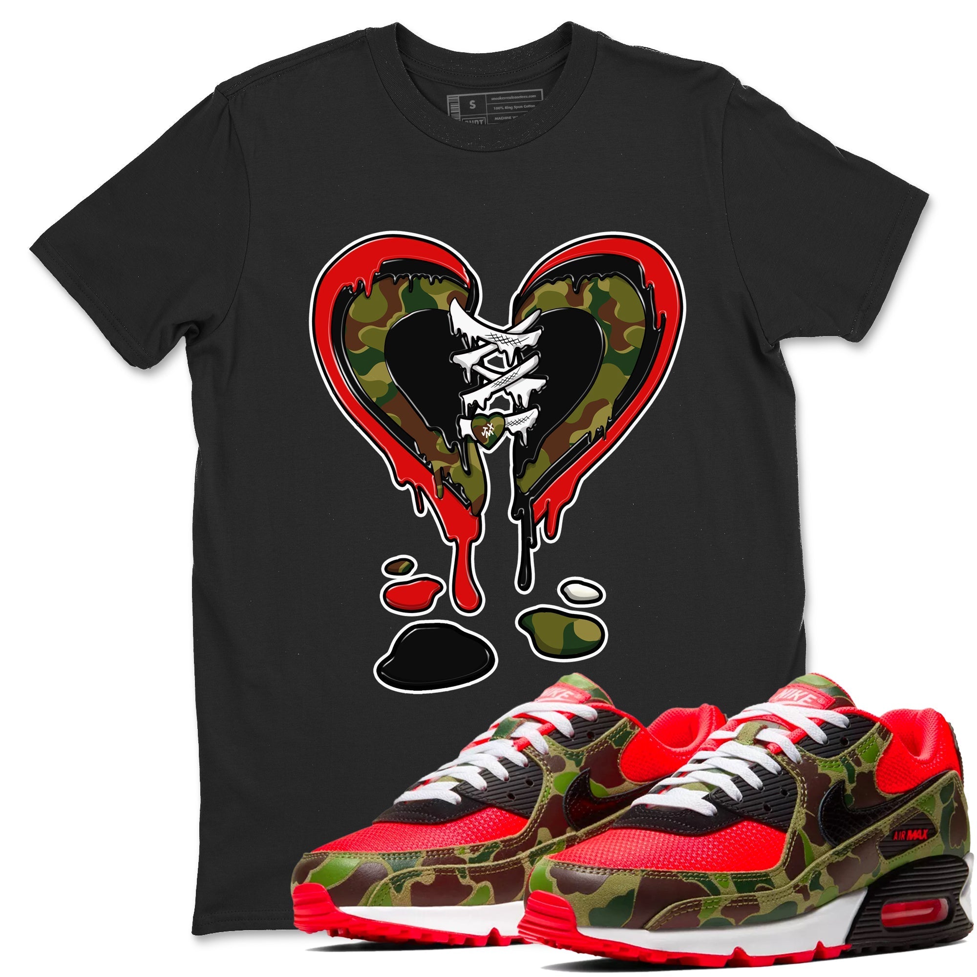 Melting Heart snkmatch Tees - Air Max 90 Reverse Duck Camo