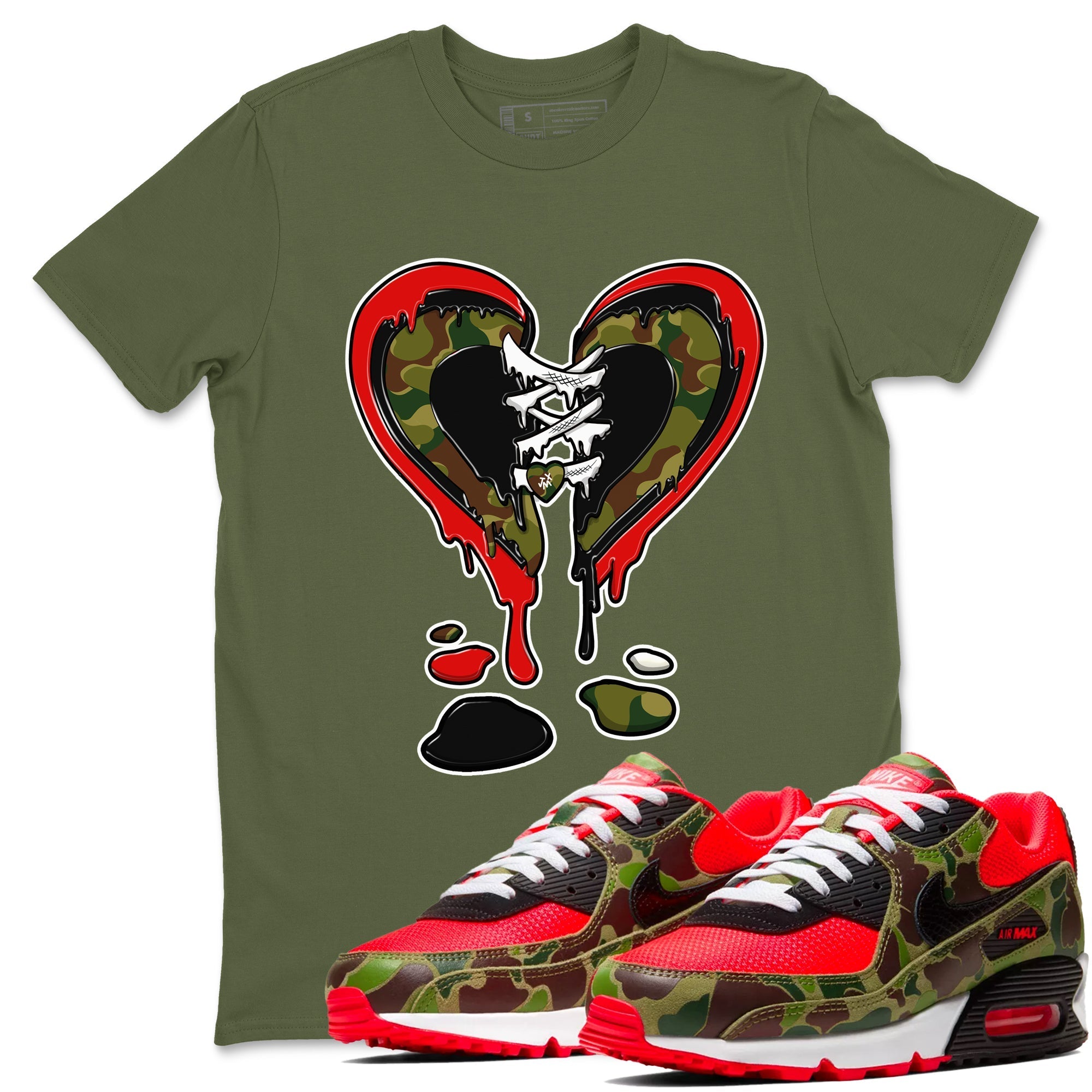 Melting Heart snkmatch Tees - Air Max 90 Reverse Duck Camo