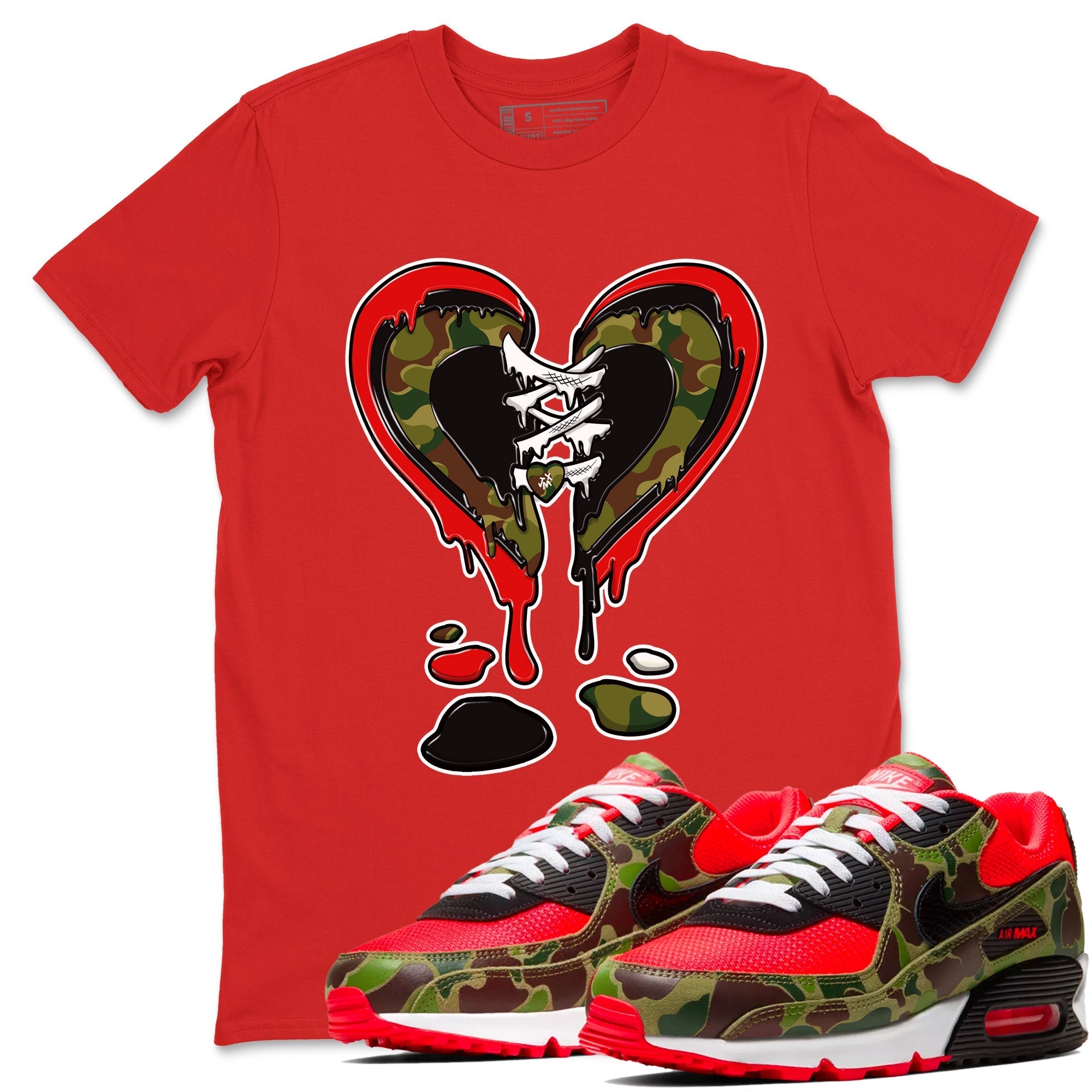 Melting Heart snkmatch Tees - Air Max 90 Reverse Duck Camo