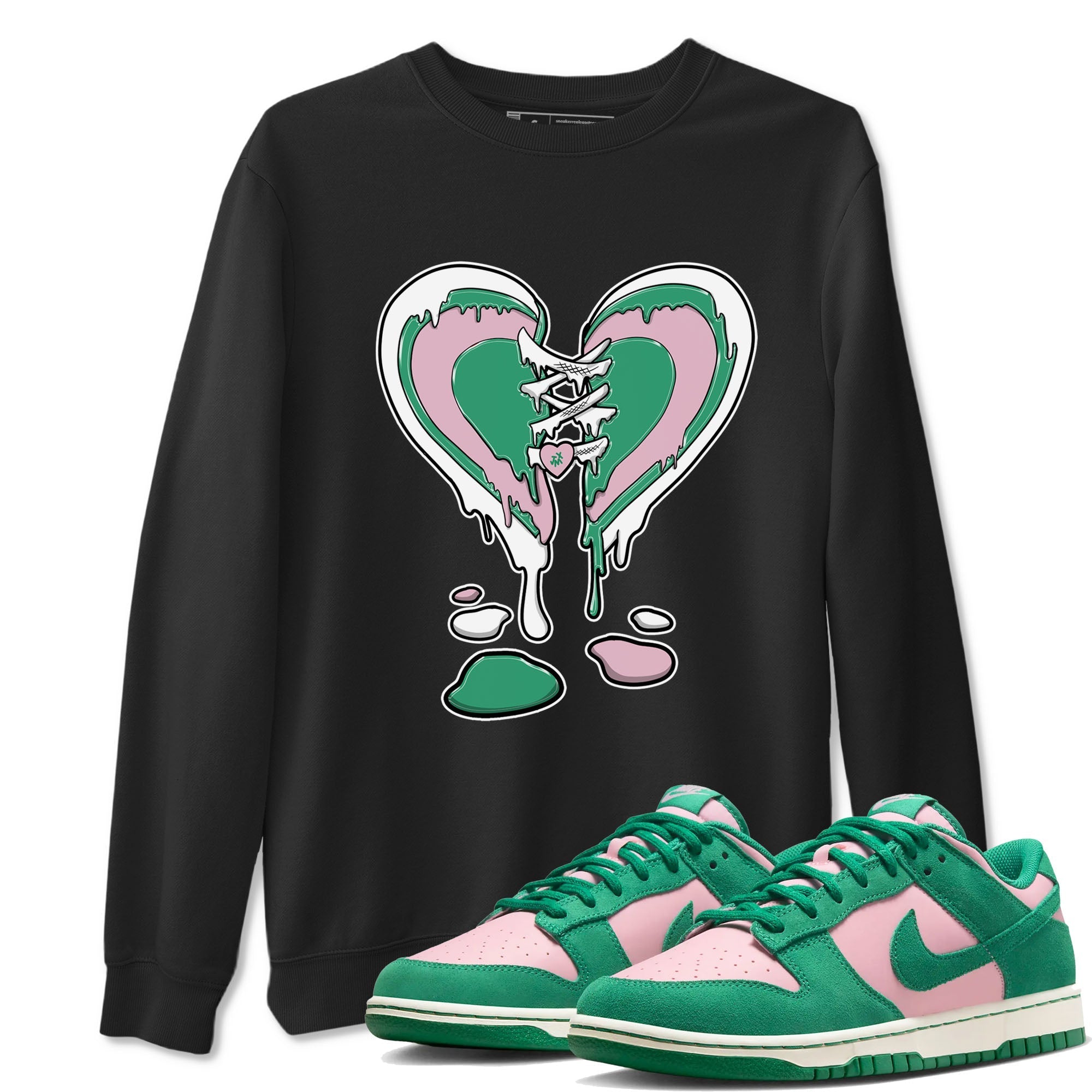 Melting Heart snkmatch Tees - Dunk Medium Soft Pink Malachite