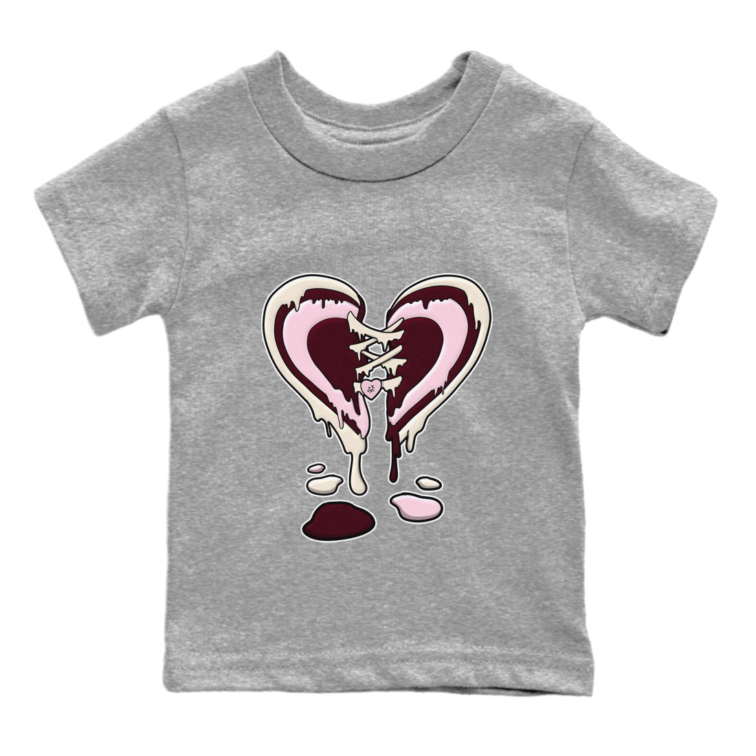 Melting Heart Kids Tops - Dunk Valentines Day
