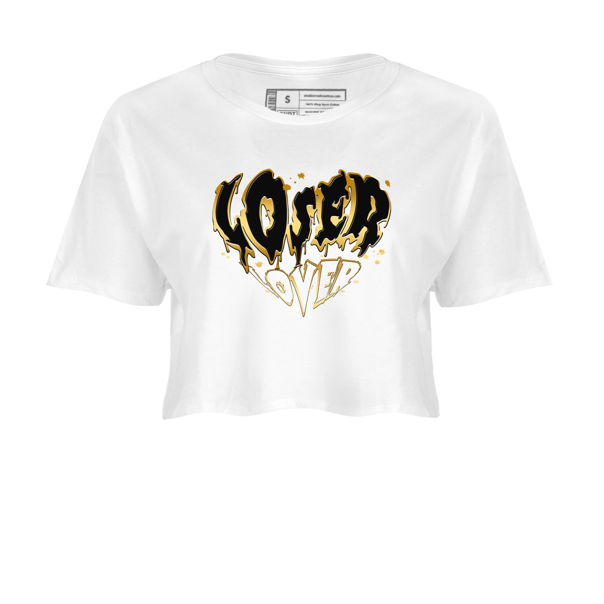 Melting Loser Lover snkmatch Women's Top - Air Jordan 1 Black Metallic Gold