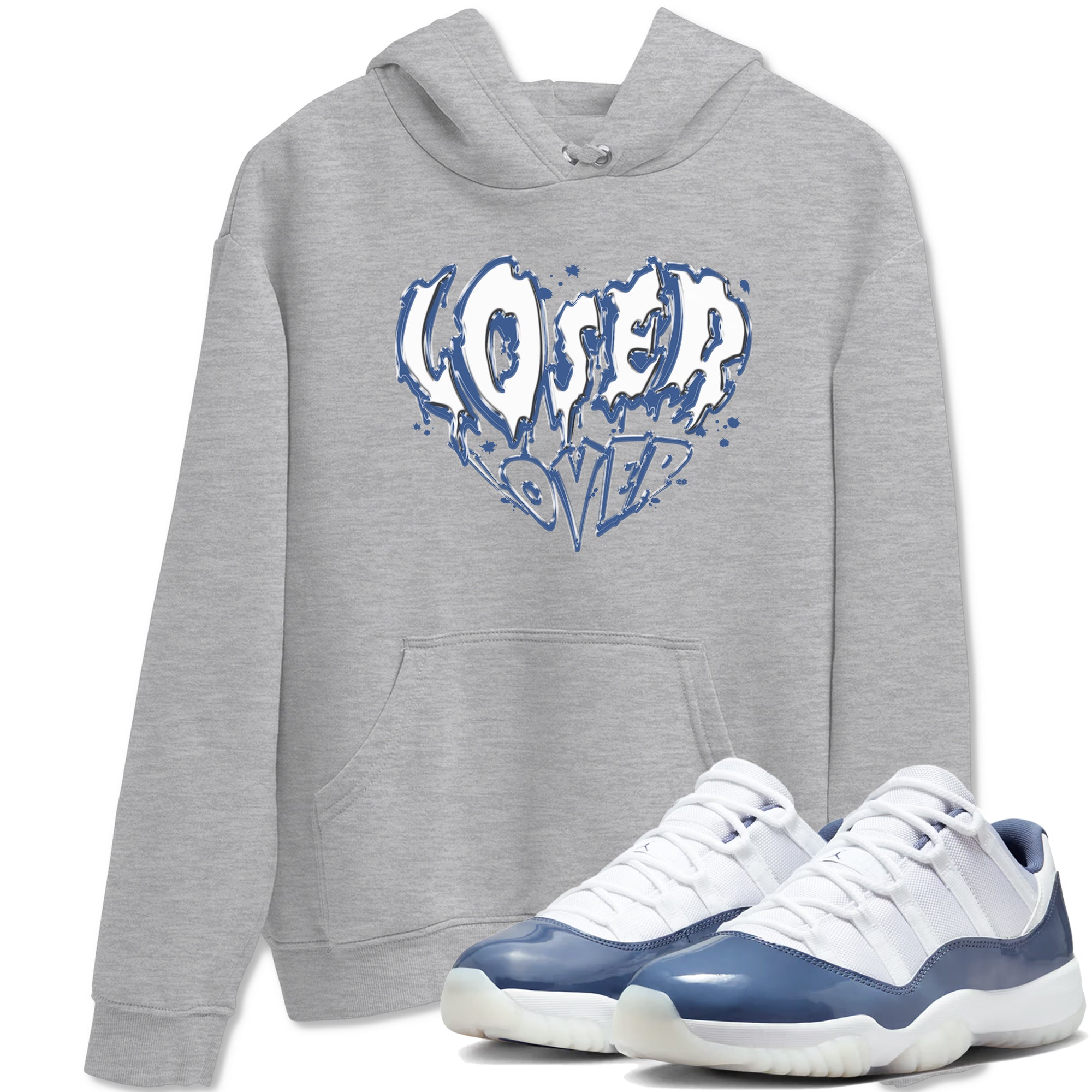 Melting Loser Lover snkmatch Tees - Air Jordan 11 Diffused Blue