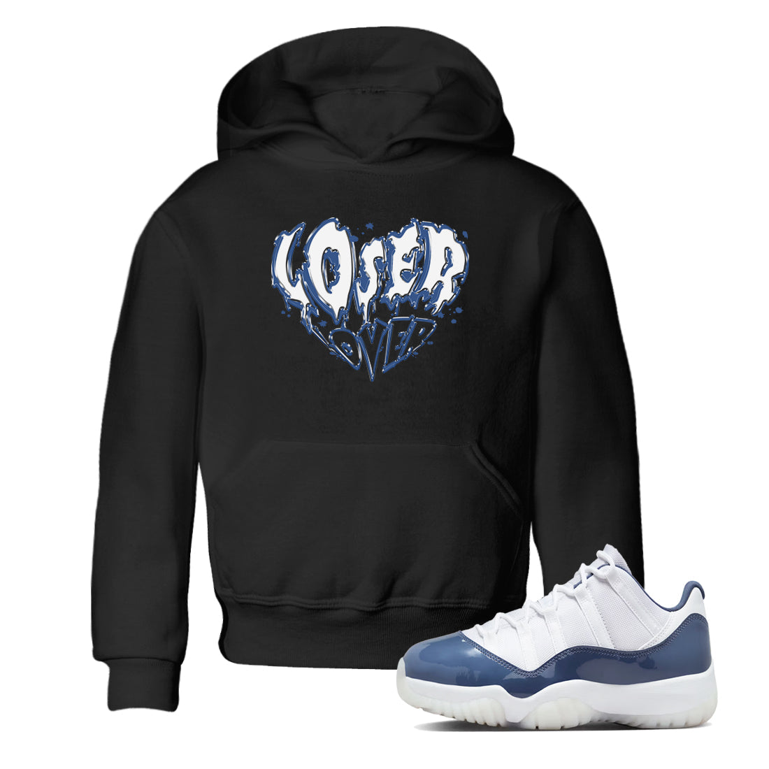 Melting Loser Lover snkmatch Tees Kids - Air Jordan 11 Diffused Blue