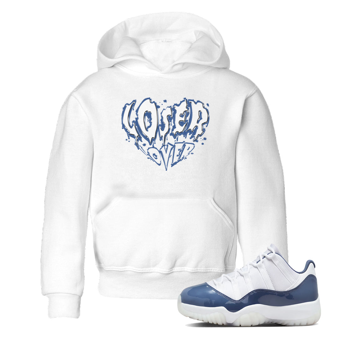 Melting Loser Lover snkmatch Tees Kids - Air Jordan 11 Diffused Blue