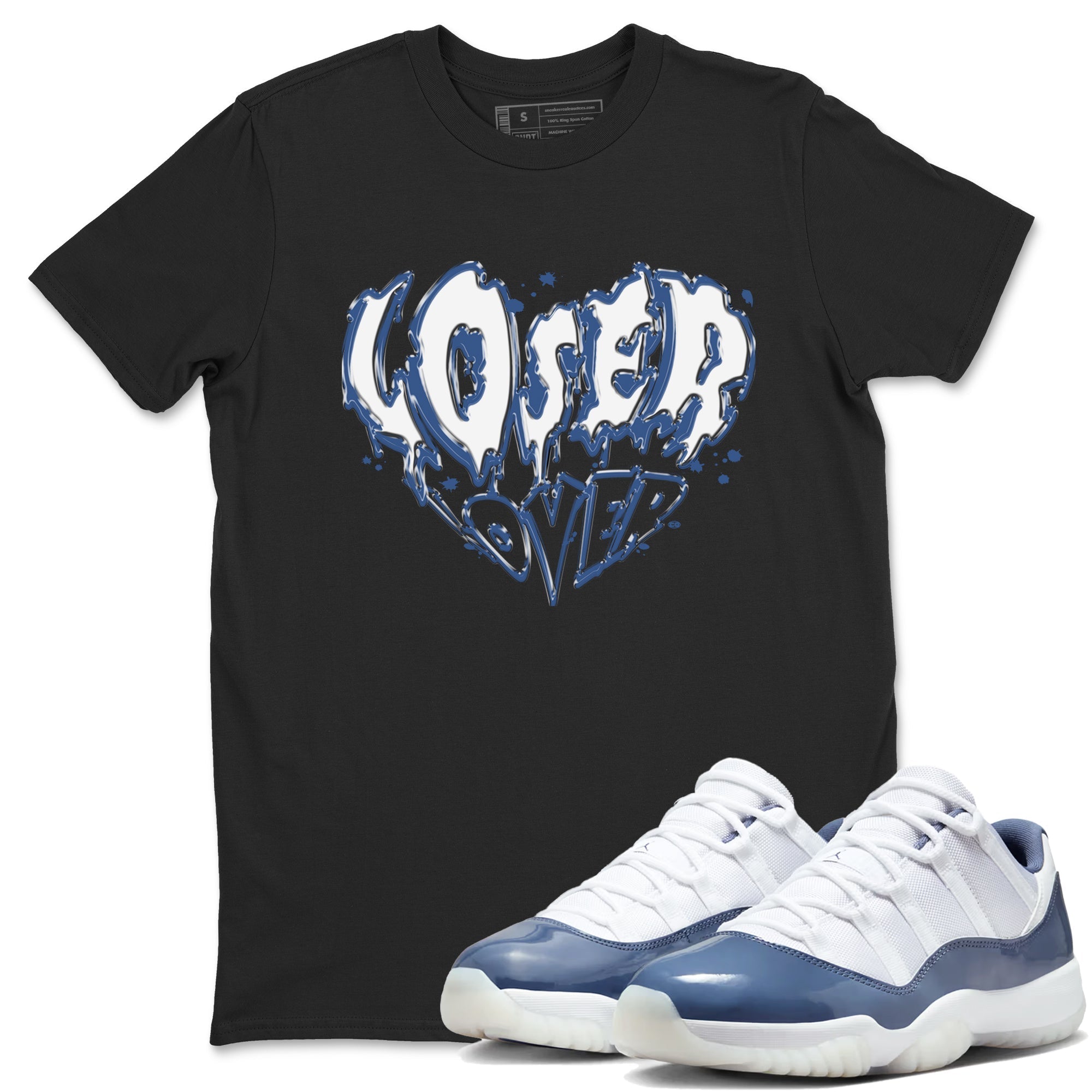 Melting Loser Lover snkmatch Tees - Air Jordan 11 Diffused Blue
