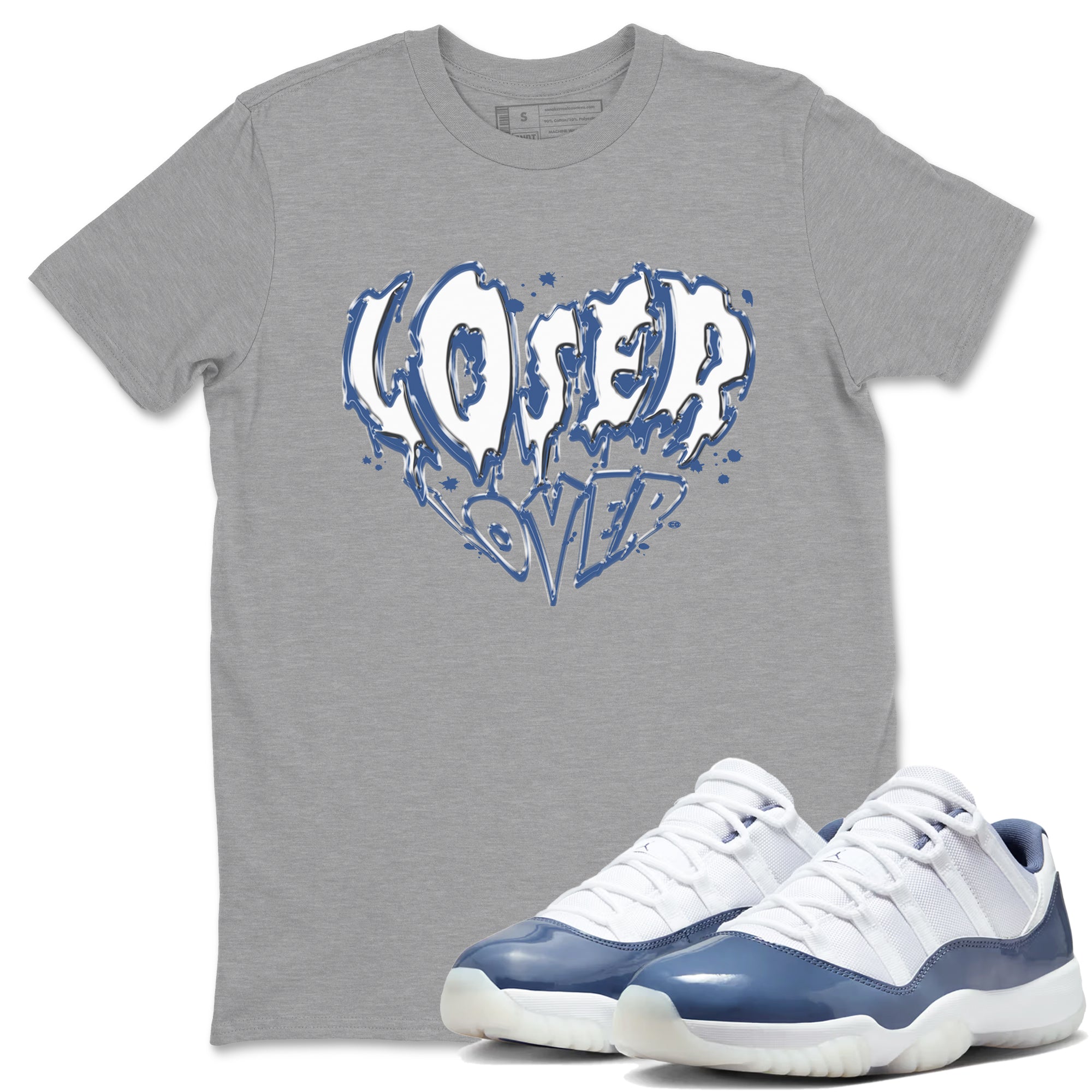 Melting Loser Lover snkmatch Tees - Air Jordan 11 Diffused Blue