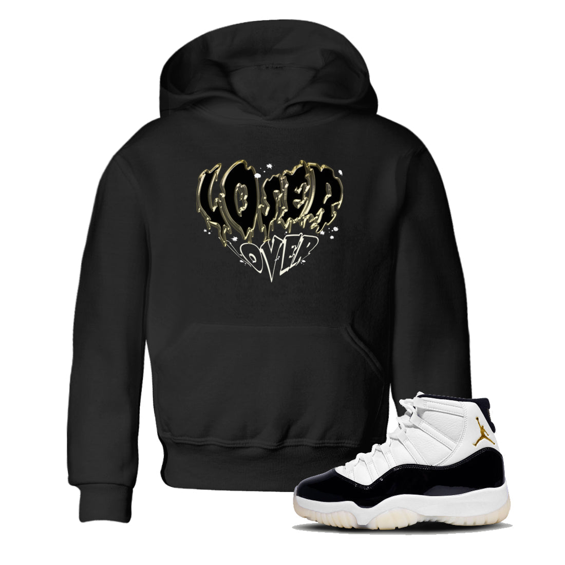Melting Loser Lover snkmatch Tees Kids - Air Jordan 11 Gratitude