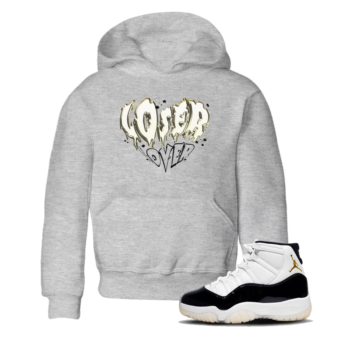 Melting Loser Lover snkmatch Tees Kids - Air Jordan 11 Gratitude