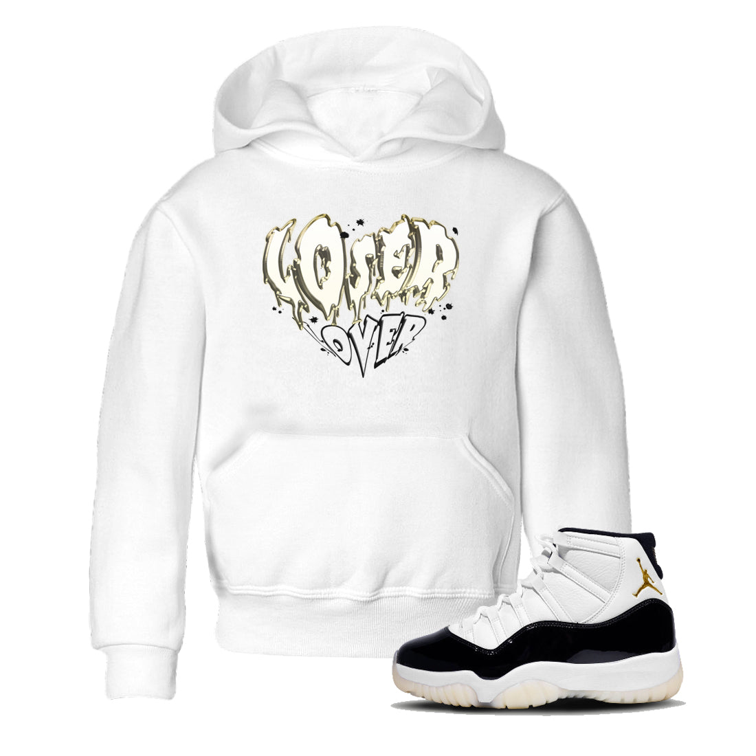 Melting Loser Lover snkmatch Tees Kids - Air Jordan 11 Gratitude