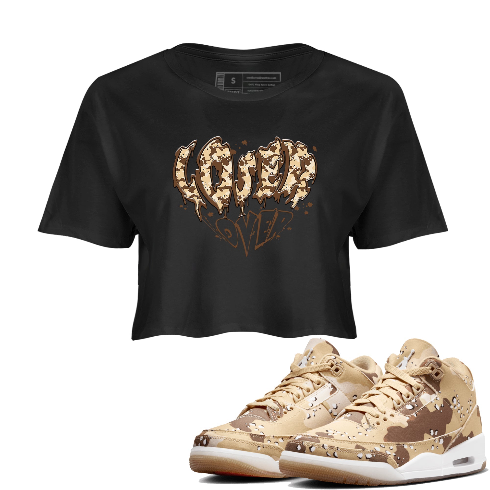 Melting Loser Lover snkmatch Women's Top - Air Jordan 3 Desert Camo