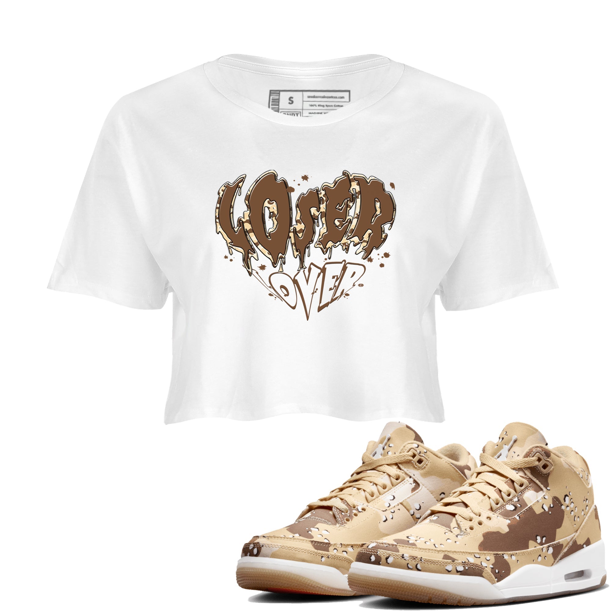 Melting Loser Lover snkmatch Women's Top - Air Jordan 3 Desert Camo