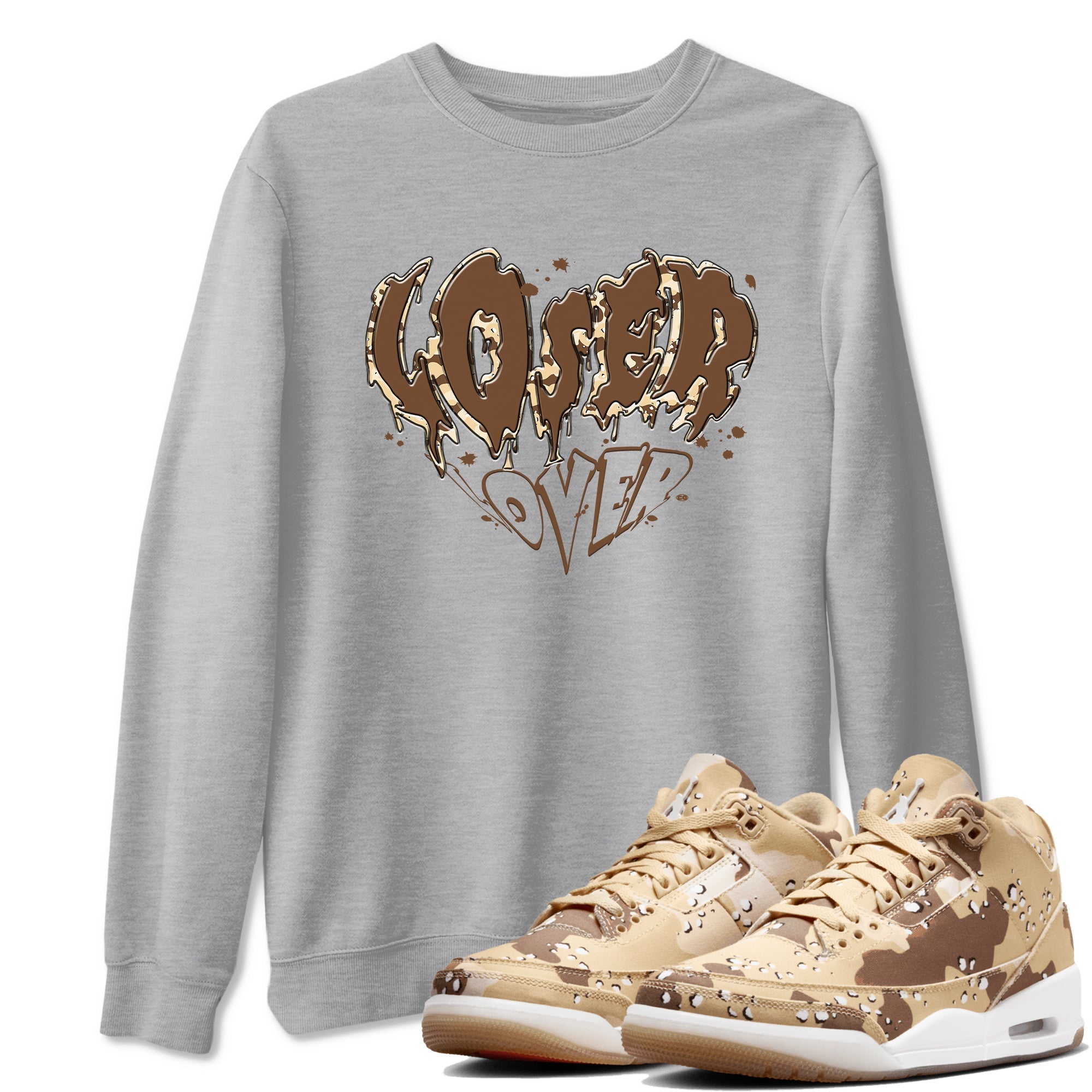 Melting Loser Lover snkmatch Tees - Air Jordan 3 Desert Camo