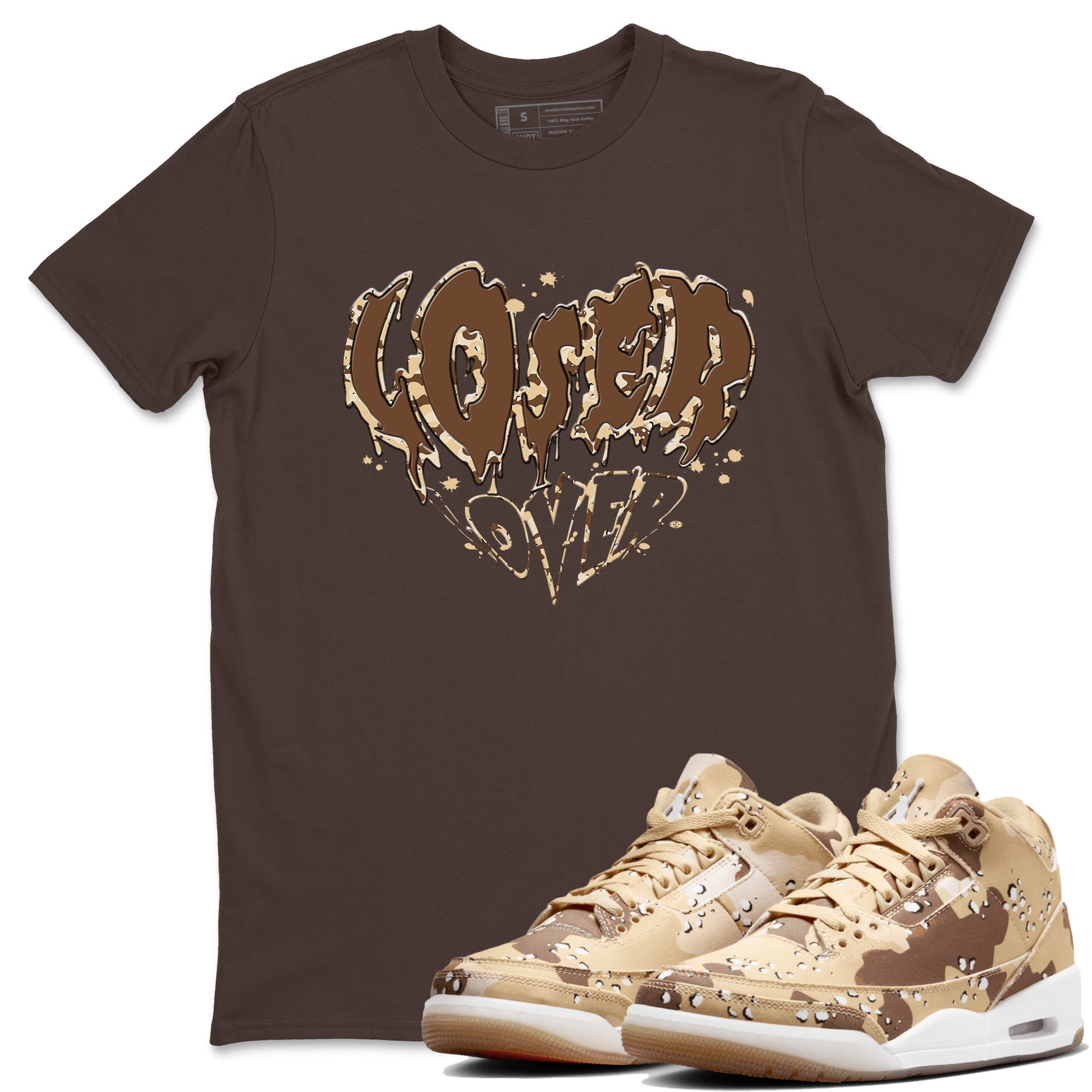 Melting Loser Lover snkmatch Tees - Air Jordan 3 Desert Camo
