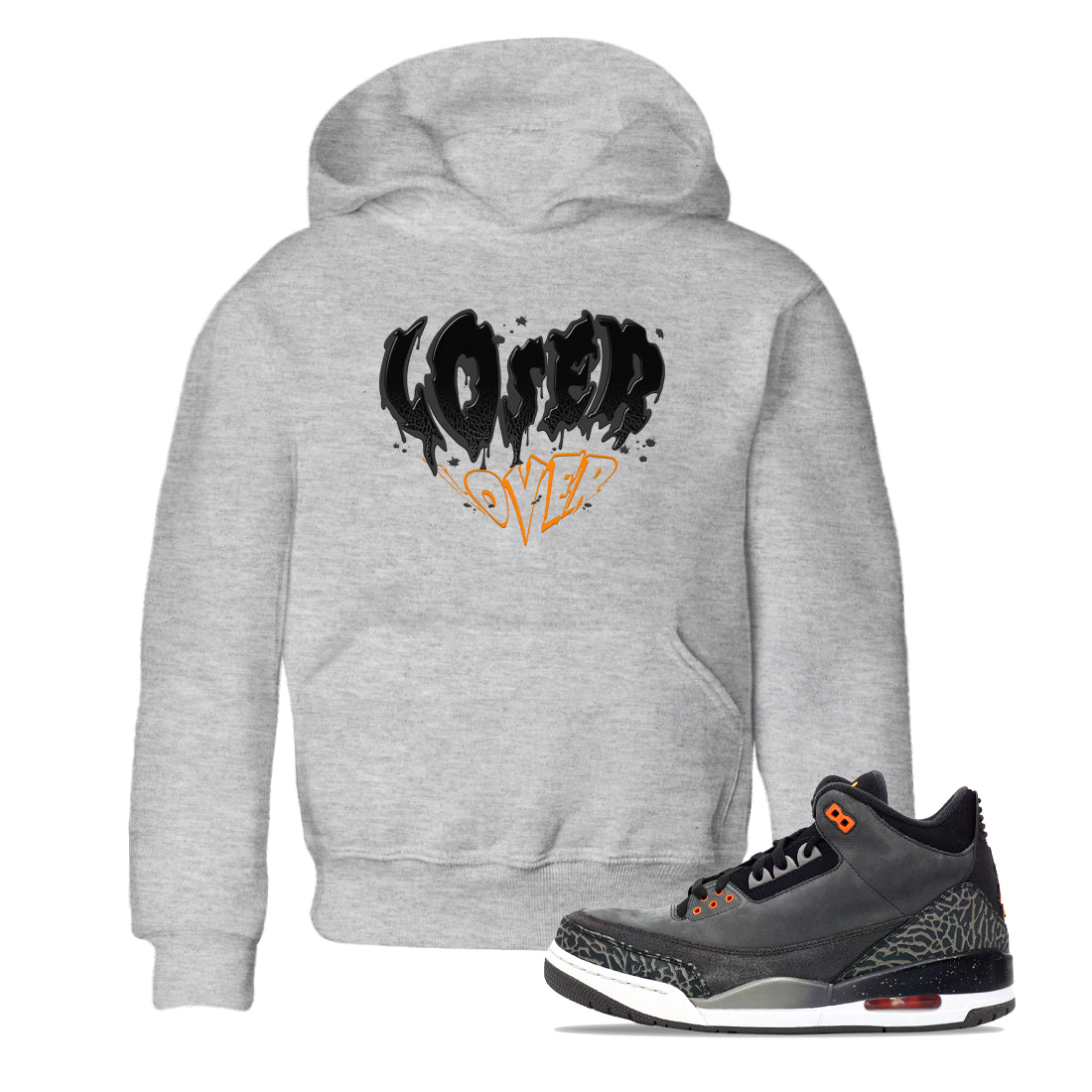 Melting Loser Lover snkmatch Tees Kids - Air Jordan 3  Fear
