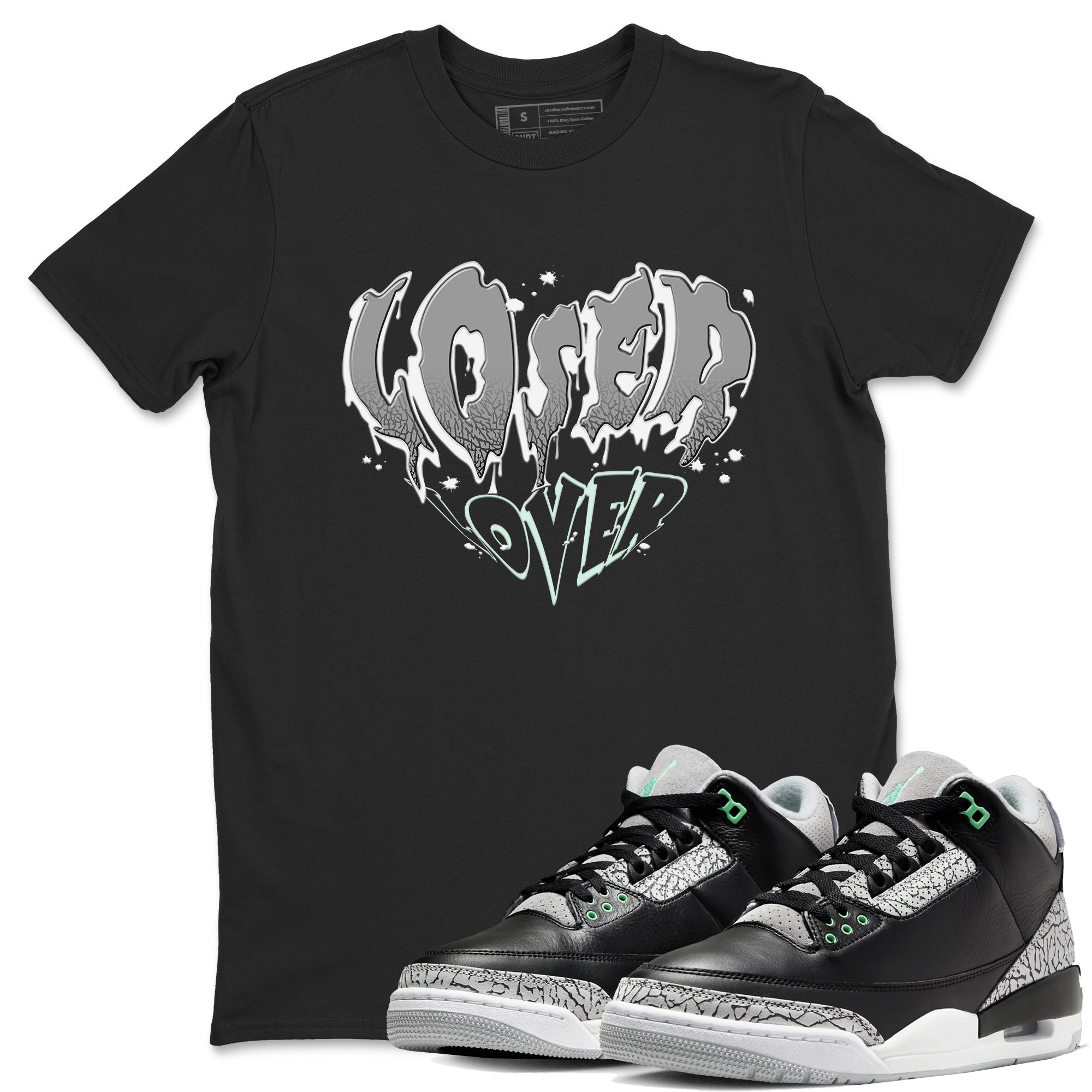 Melting Loser Lover snkmatch Tees - Air Jordan 3 Green Glow
