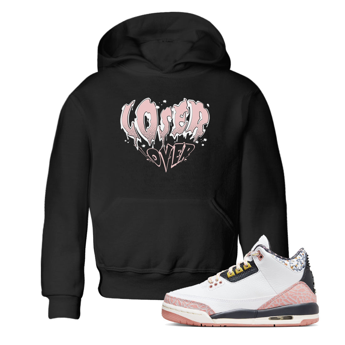 Melting Loser Lover snkmatch Tees Kids - Air Jordan 3 Vintage Floral
