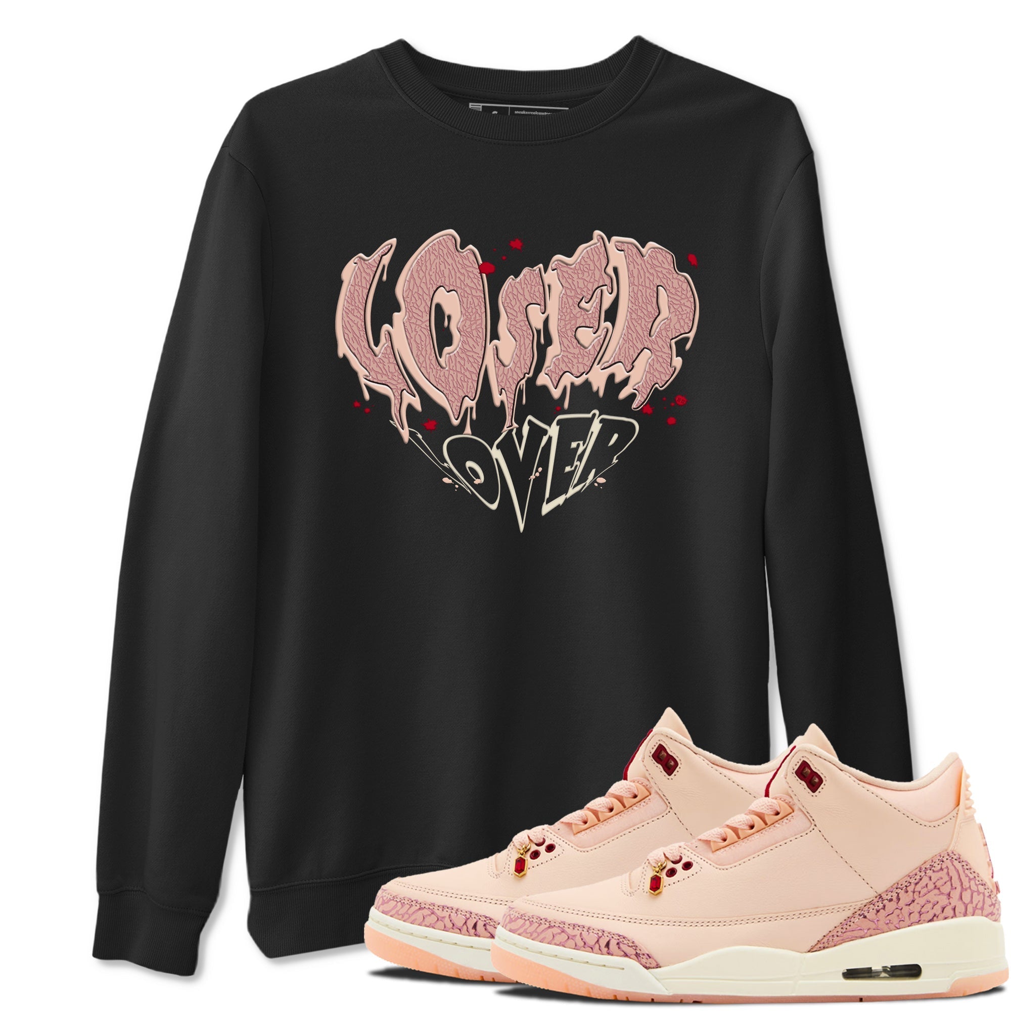 Melting Loser Lover snkmatch Tees - Air Jordan 3 Valentines Day