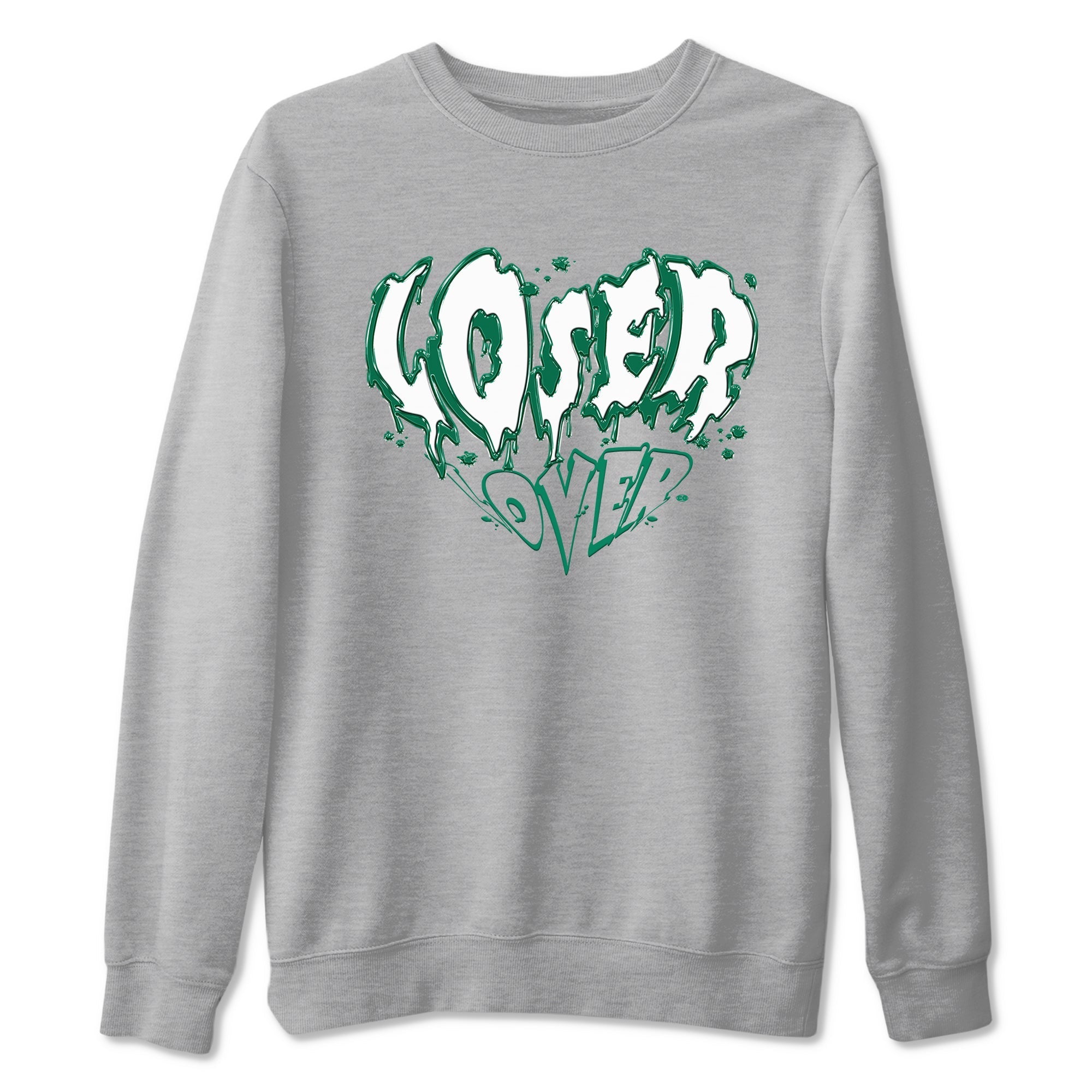 Melting Loser Lover snkmatch Tees - Air Jordan 4 Oxidized Green