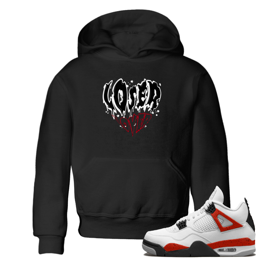 Melting Loser Lover snkmatch Tee Kids - Air Jordan 4 Red Cement