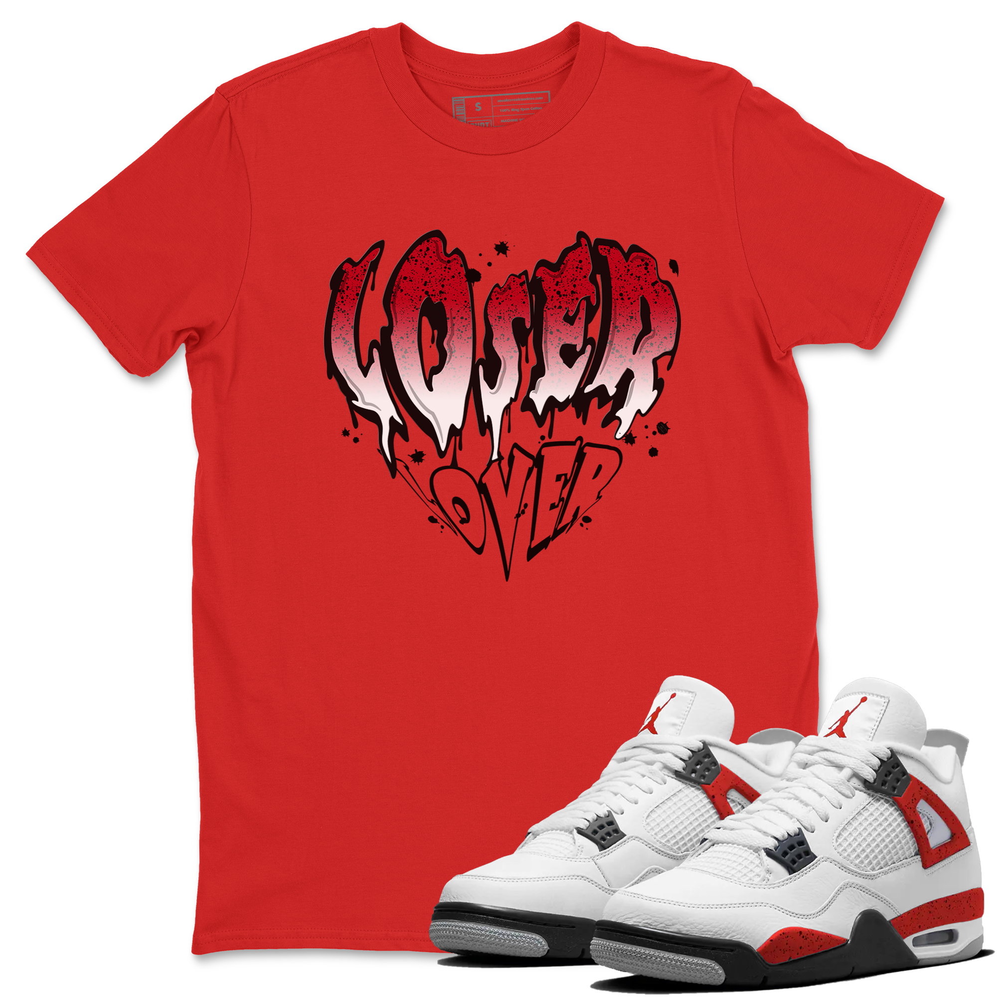 Melting Loser Lover snkmatch Tee - Air Jordan 4 Red Cement