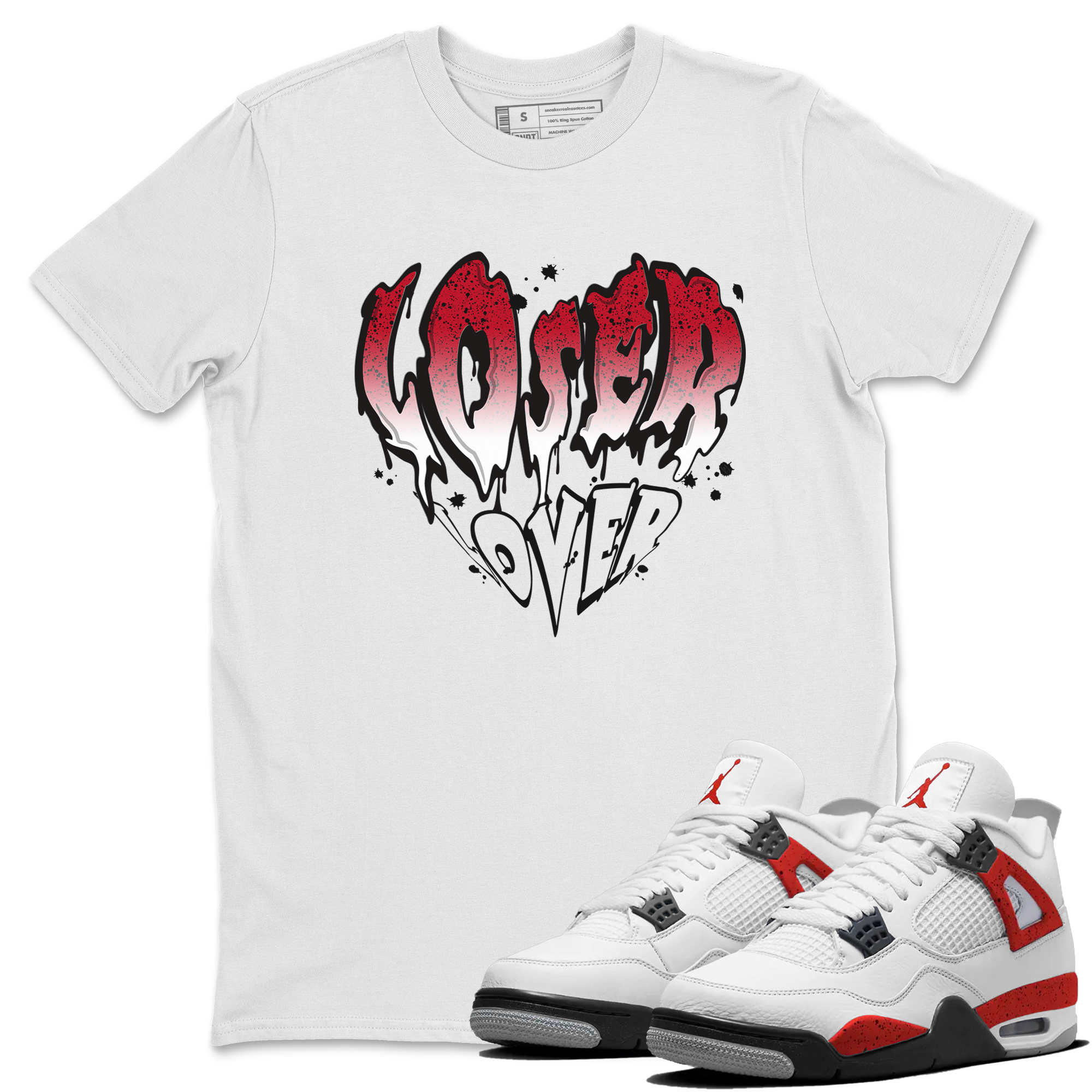 Melting Loser Lover snkmatch Tee - Air Jordan 4 Red Cement