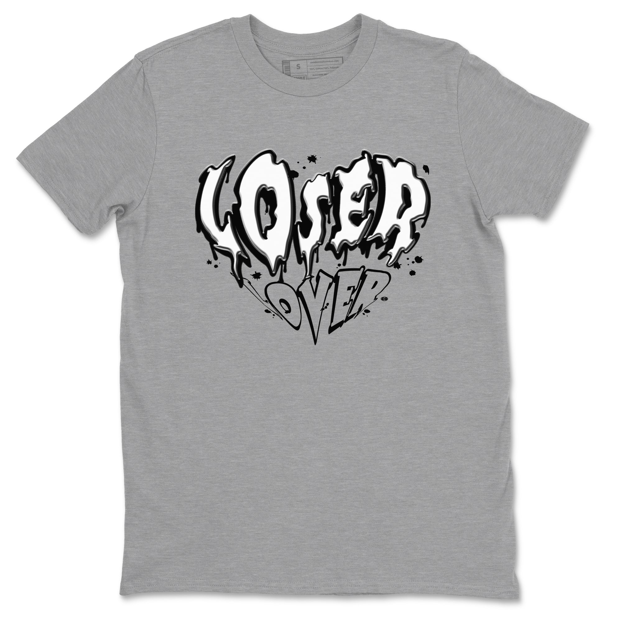 Melting Loser Lover snkmatch Tees - Air Jordan 4 White Thunder