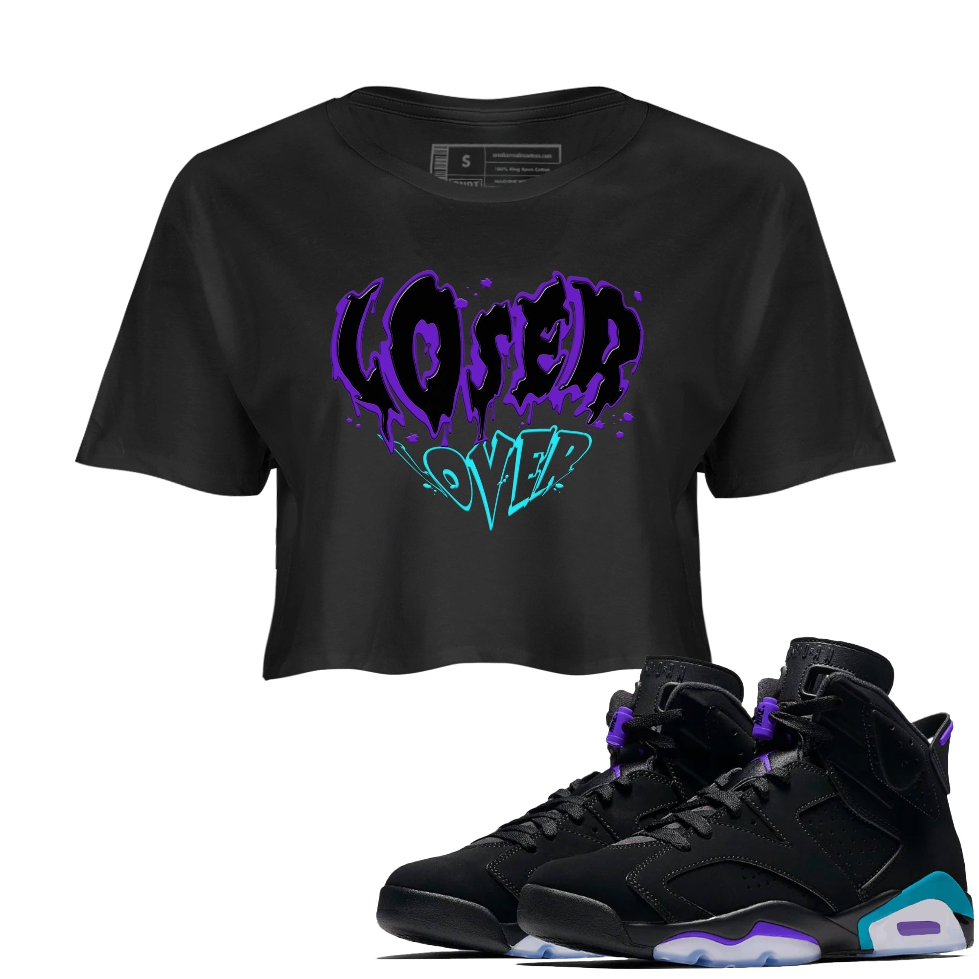 Melting Loser Lover snkmatch Women's Top - Air Jordan 6 Aqua