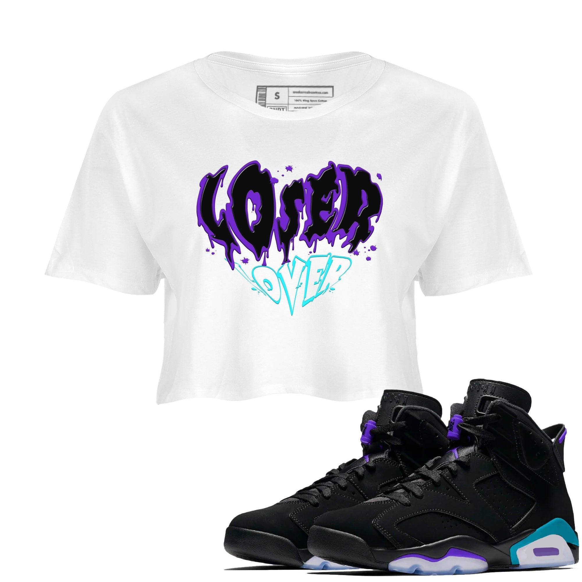 Melting Loser Lover snkmatch Women's Top - Air Jordan 6 Aqua