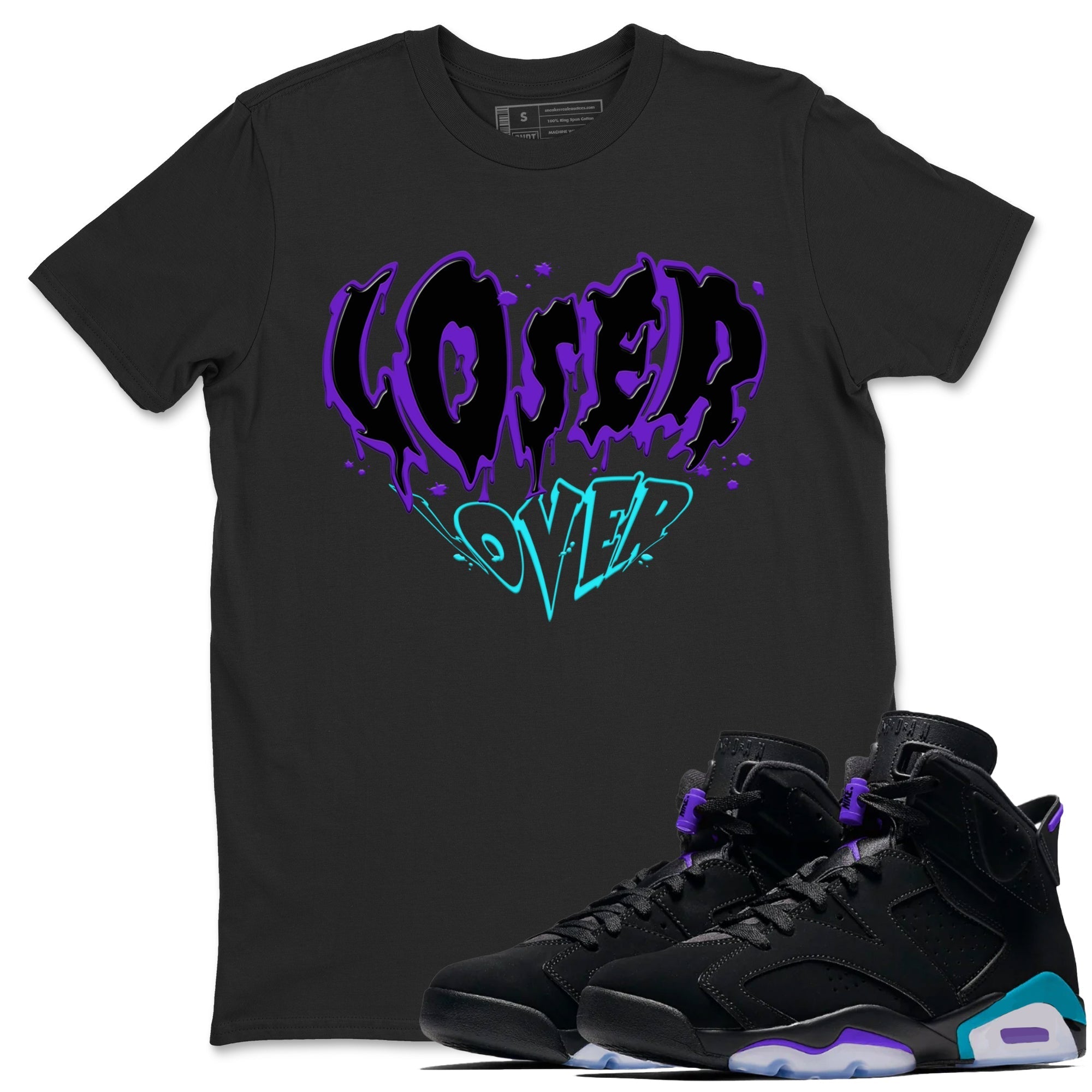 Melting Loser Lover snkmatch Tee - Air Jordan 6 Aqua