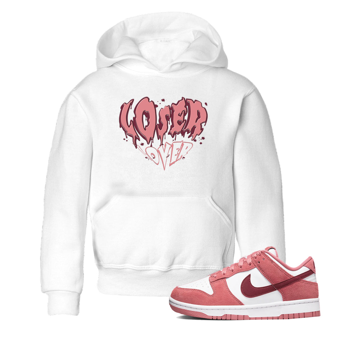 Melting Loser Lover snkmatch Tees Kids - Dunk Valentines Day 2024