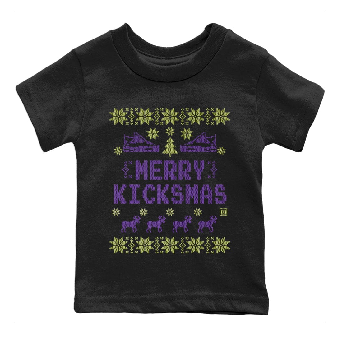 Merry Kicksmas Kids Tops - Air Jordan 4 Canyon Purple