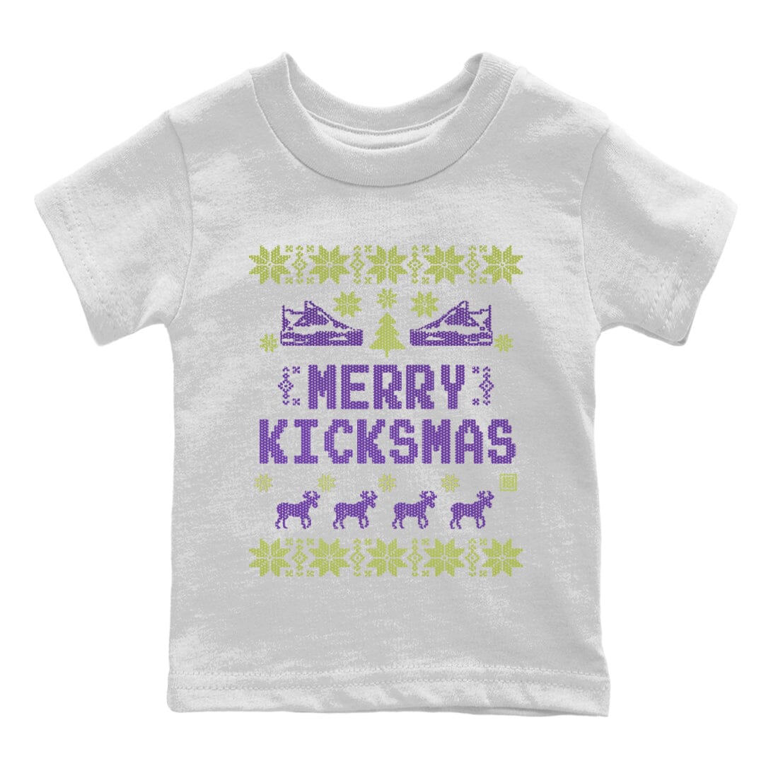 Merry Kicksmas Kids Tops - Air Jordan 4 Canyon Purple