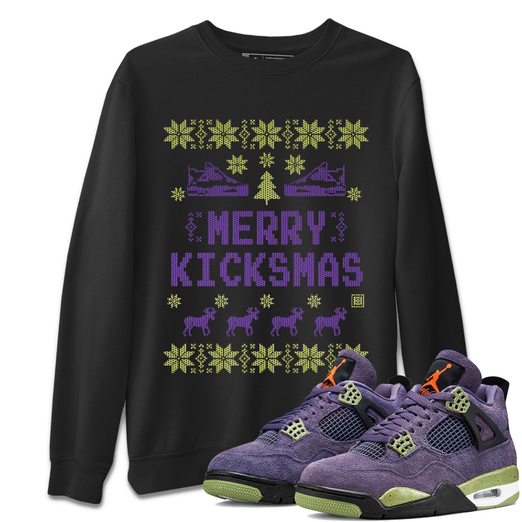 Merry Kicksmas Unisex Tops - Air Jordan 4 Canyon Purple