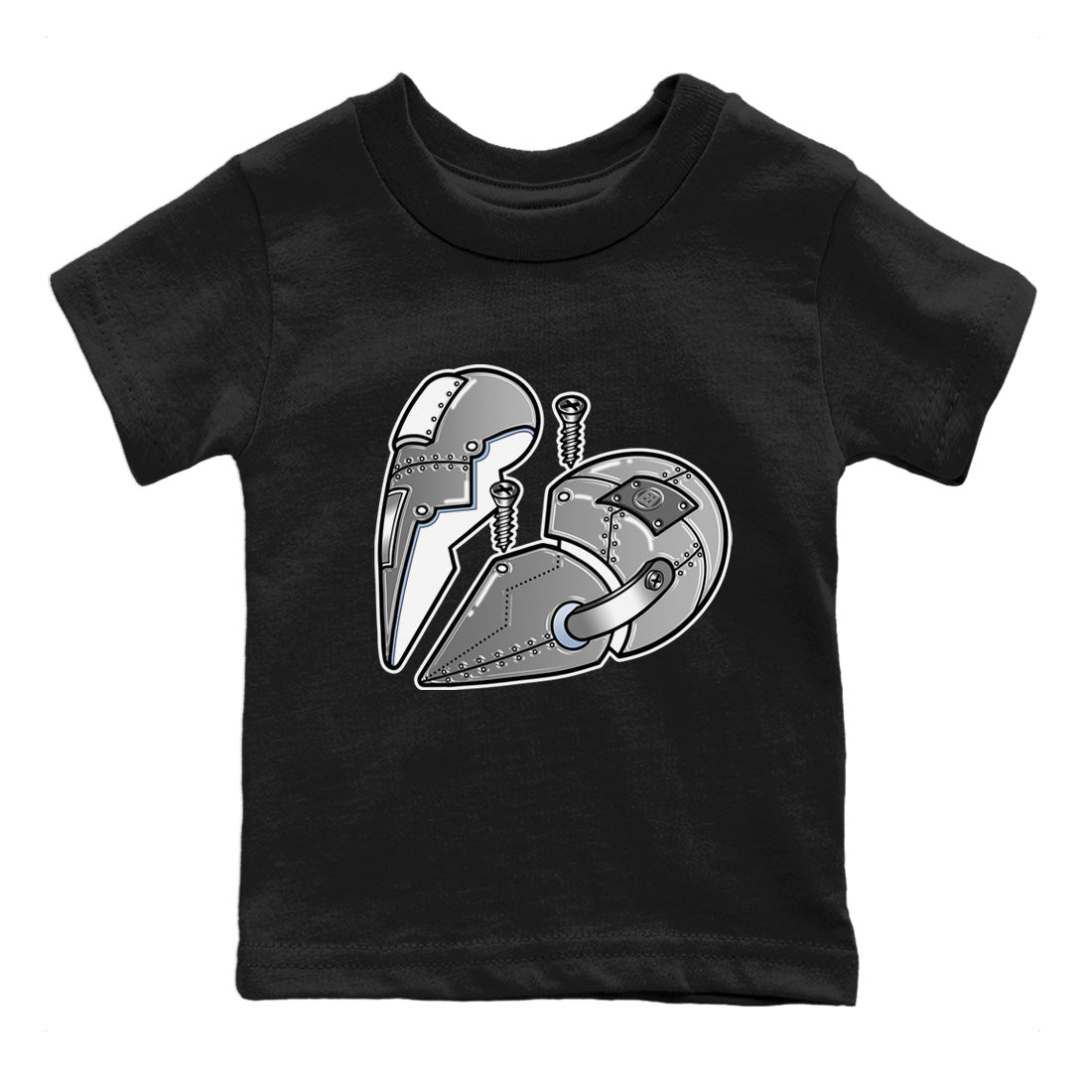 Metal Heart Kids Tops - Air Jordan 6 Cool Grey