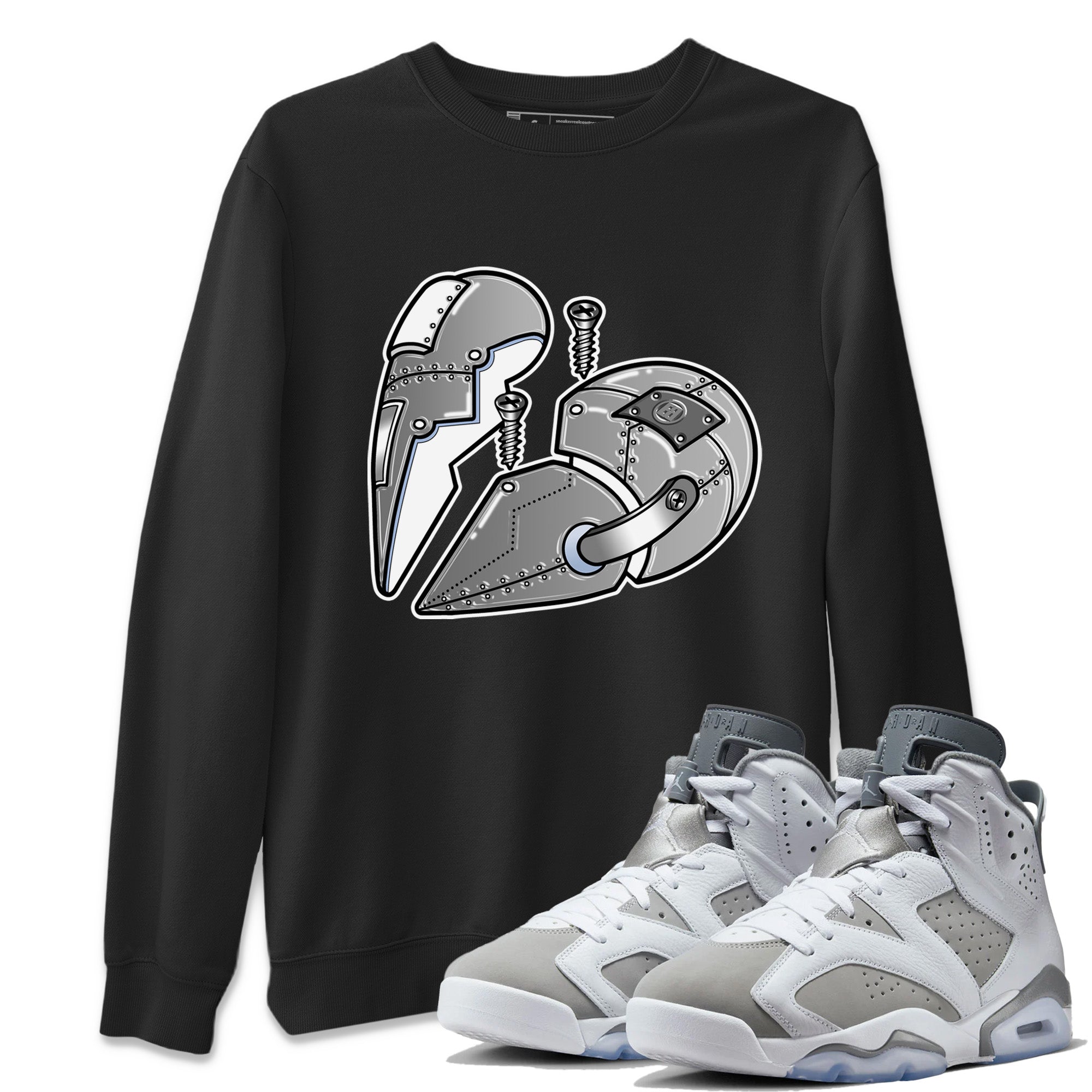 Metal Heart Unisex Tops - Air Jordan 6 Cool Grey