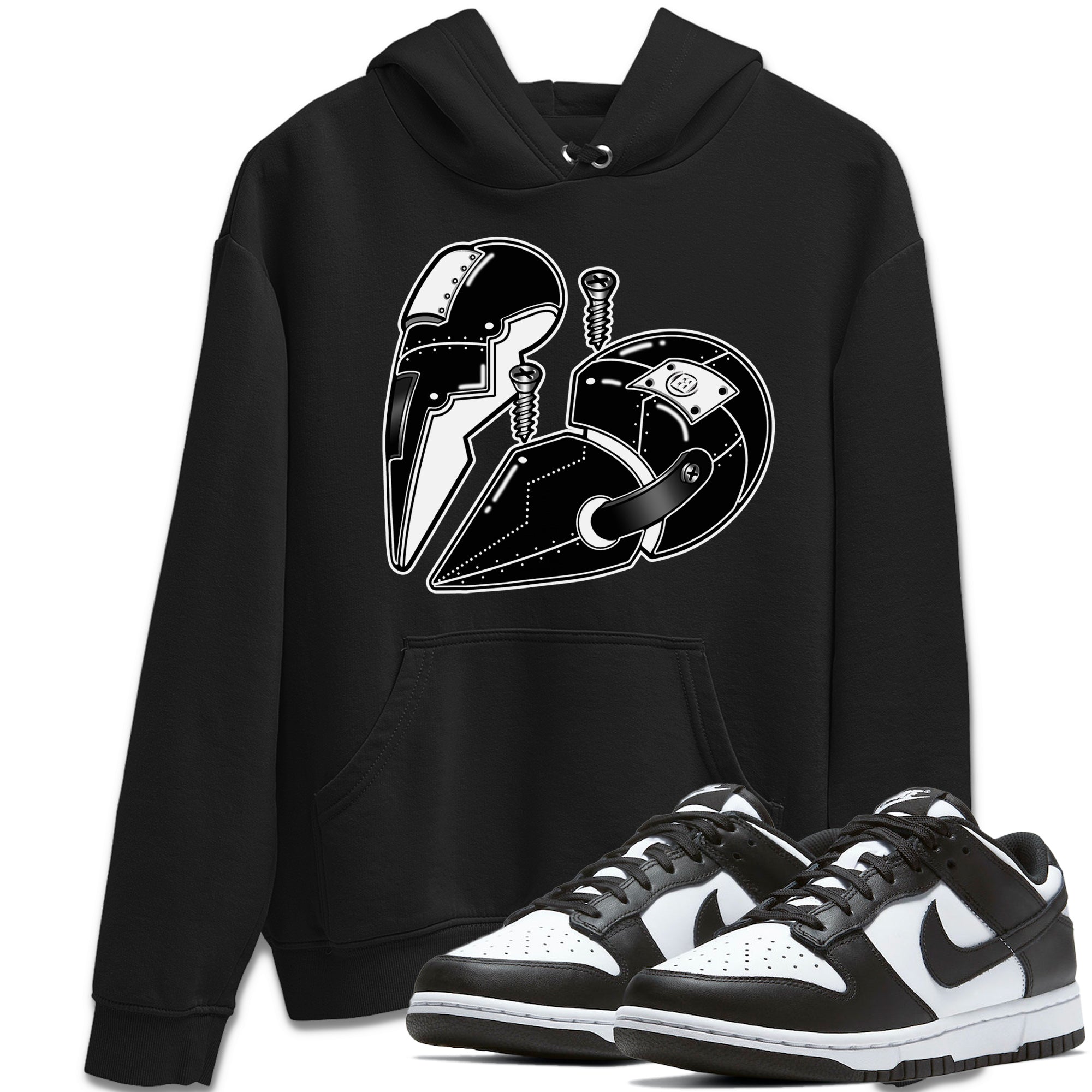 Metal Heart Unisex Tops - Dunk Panda