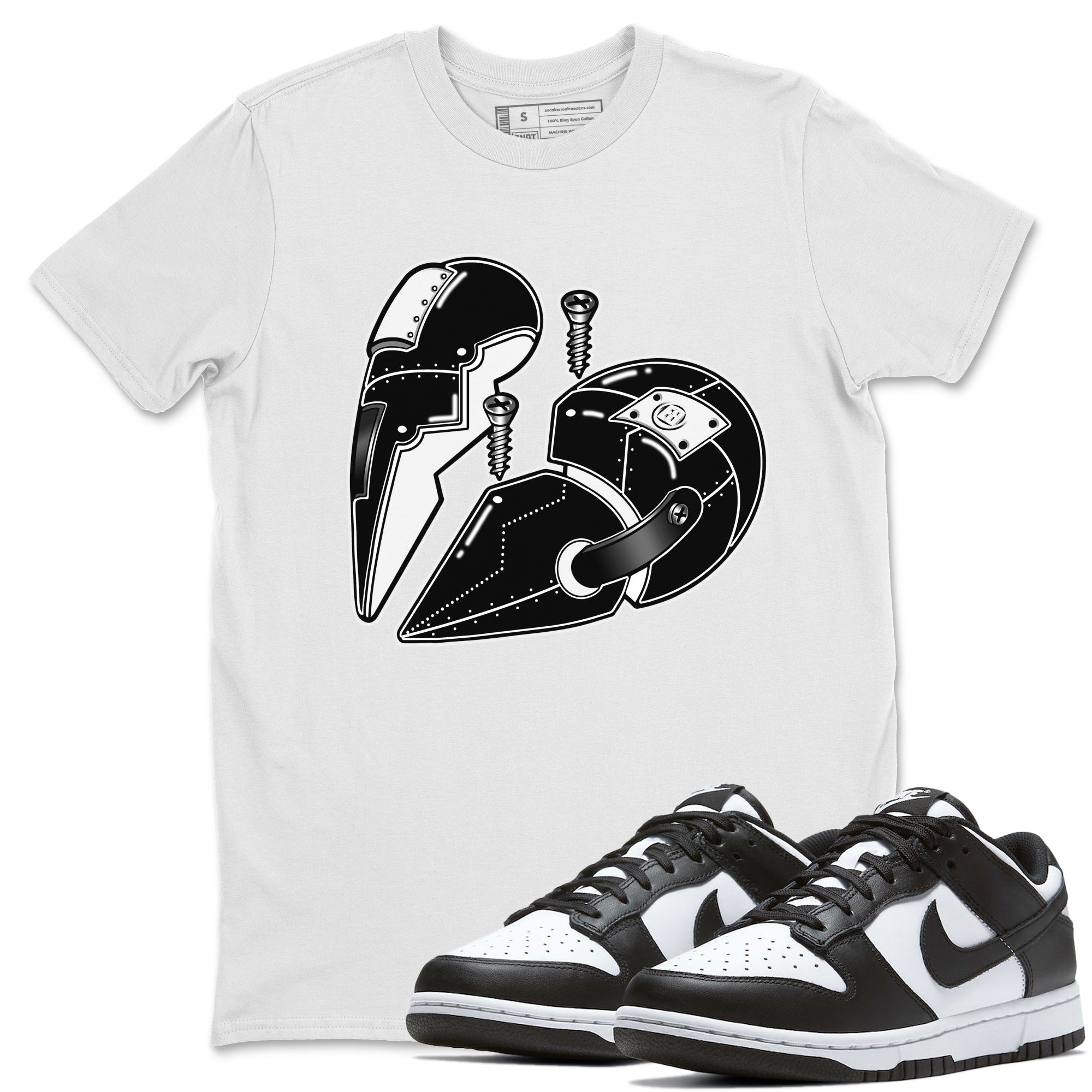 Metal Heart Unisex Tops - Dunk Panda