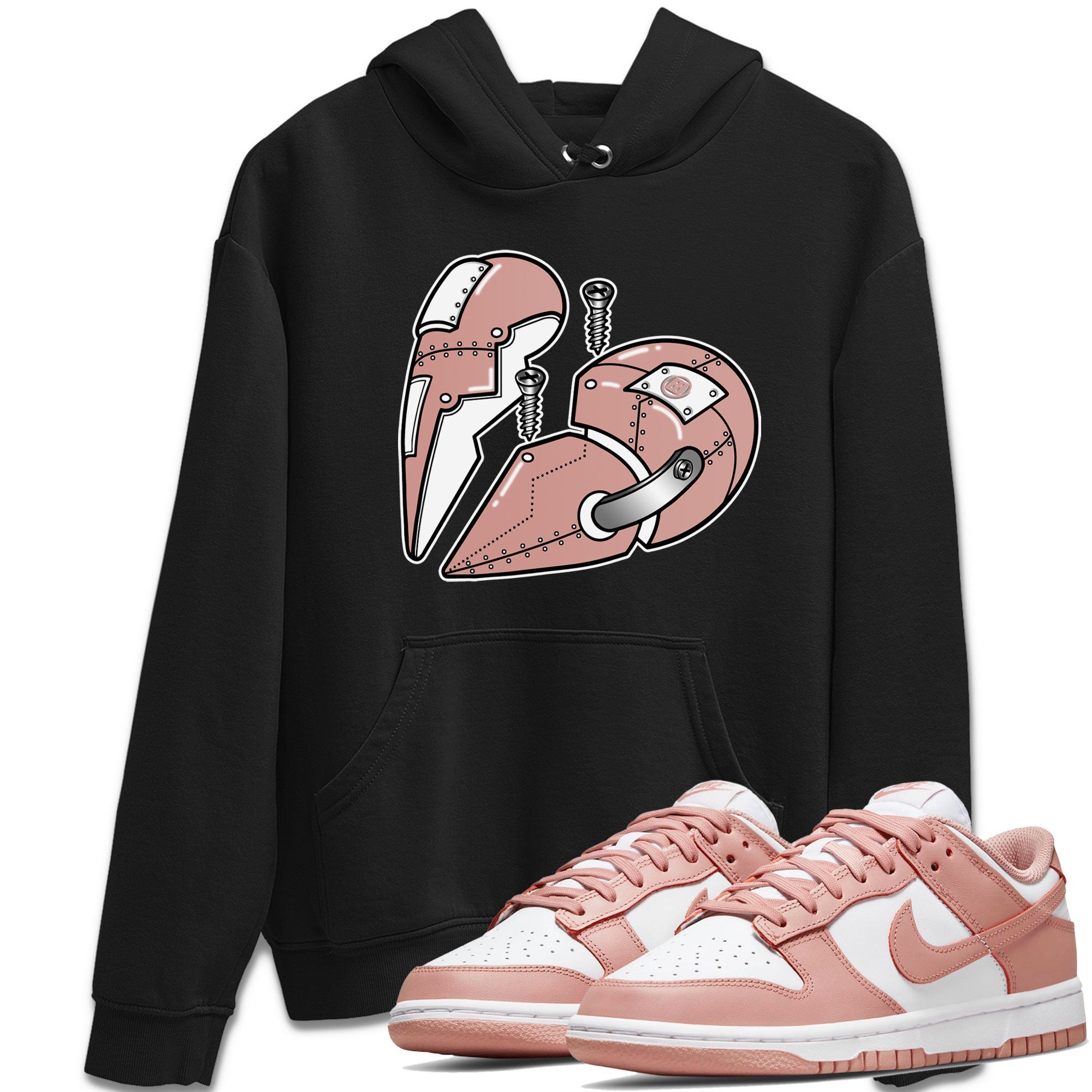 Metal Heart snkmatch Tee - Dunk Rose Whisper