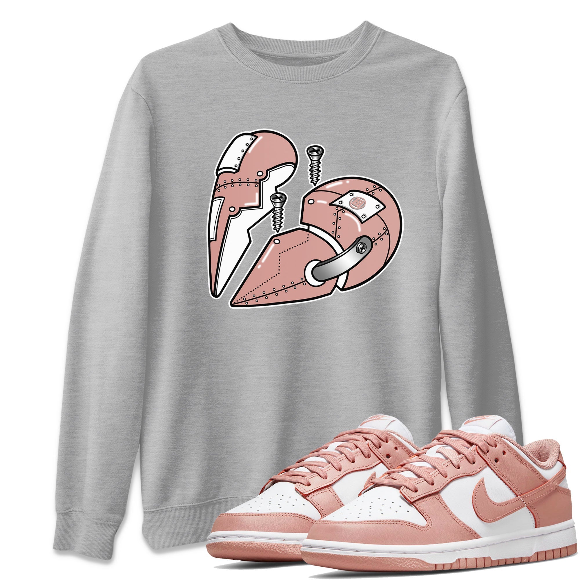 Metal Heart snkmatch Tee - Dunk Rose Whisper